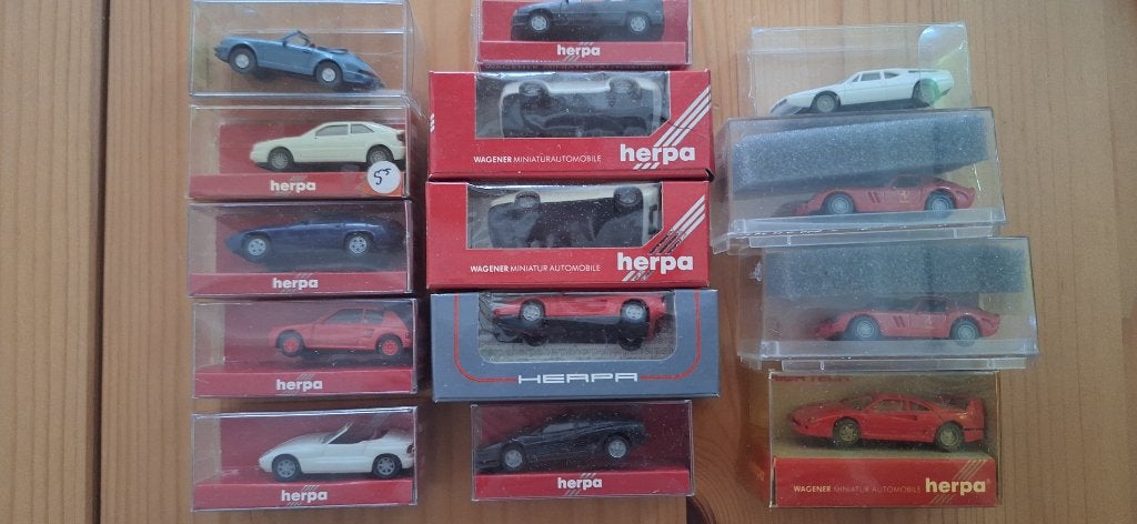 Herpa Wiking super car modellen Ferrari Porsche, Ophalen of Verzenden, Zo goed als nieuw, Auto, Herpa