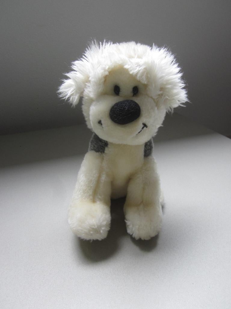 Studio 100 wit-grijs superzacht pluche Samson hond knuffel, Overige merken, Overige karakters, Middelgroot (20 tot 80 cm), Meerkleurig