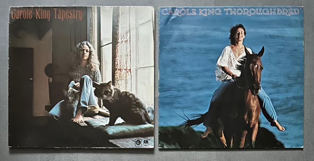 Carole King - Tapestry & Thoroughbred LP's, Ophalen of Verzenden, 1970 - 1979, Gebruikt, 12 inch