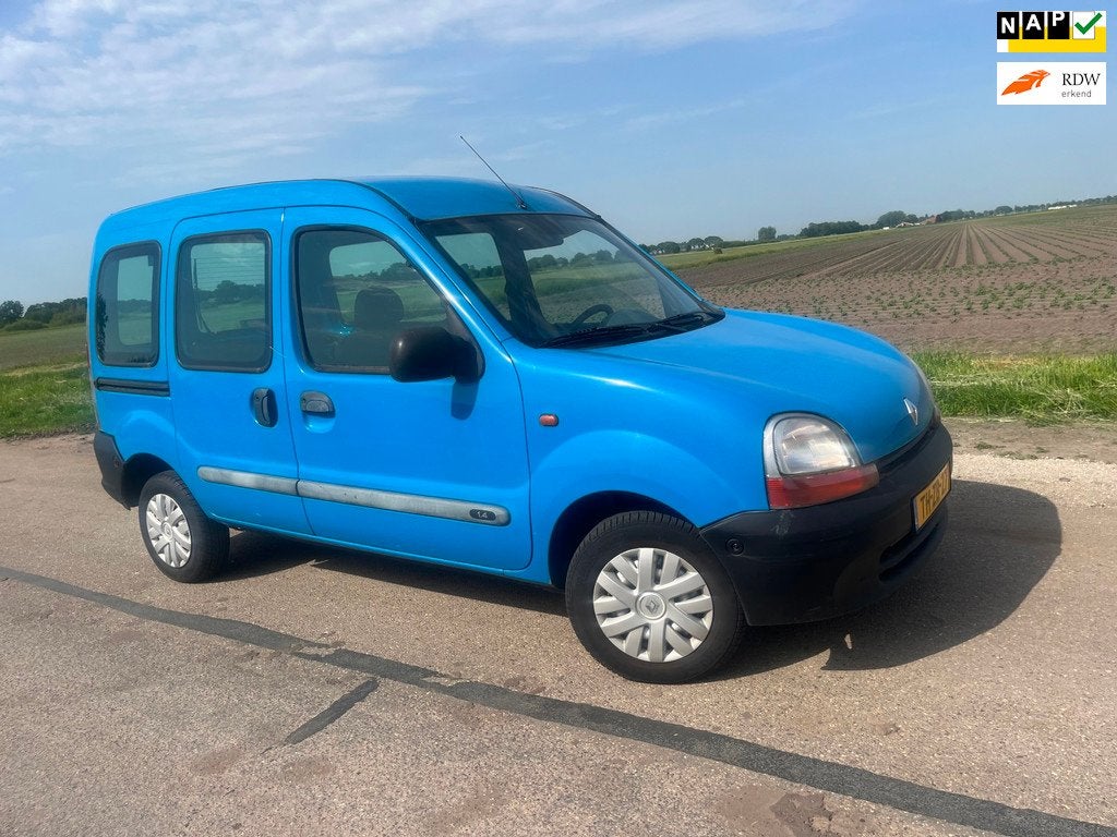 Renault Kangoo 1.4 / rolsoelauto knielsysteem, Auto's, Renault, Bedrijf, Te koop, Kangoo, Schuifdeur, Startonderbreker, Benzine