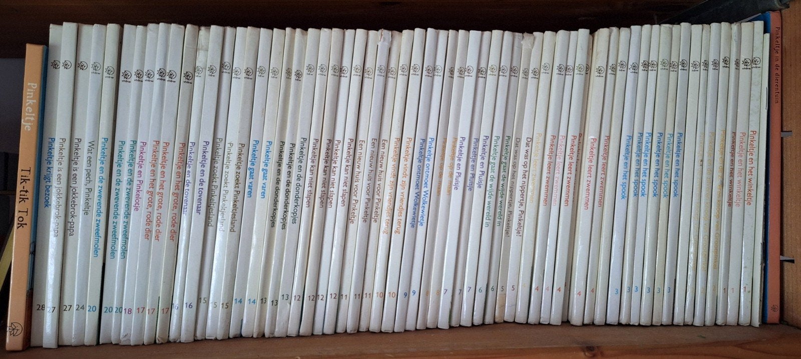 Grote collectie Pinkeltje boeken (ca. 63 stuks), Boeken, Verzenden, Gelezen, Dick Laan, Sprookjes