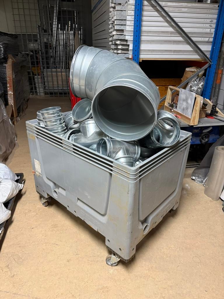 Partij Luchtkanalen, Doe-het-zelf en Verbouw, Ventilatie en Afzuiging, Ophalen, Zo goed als nieuw, Ventilator en Afzuiger