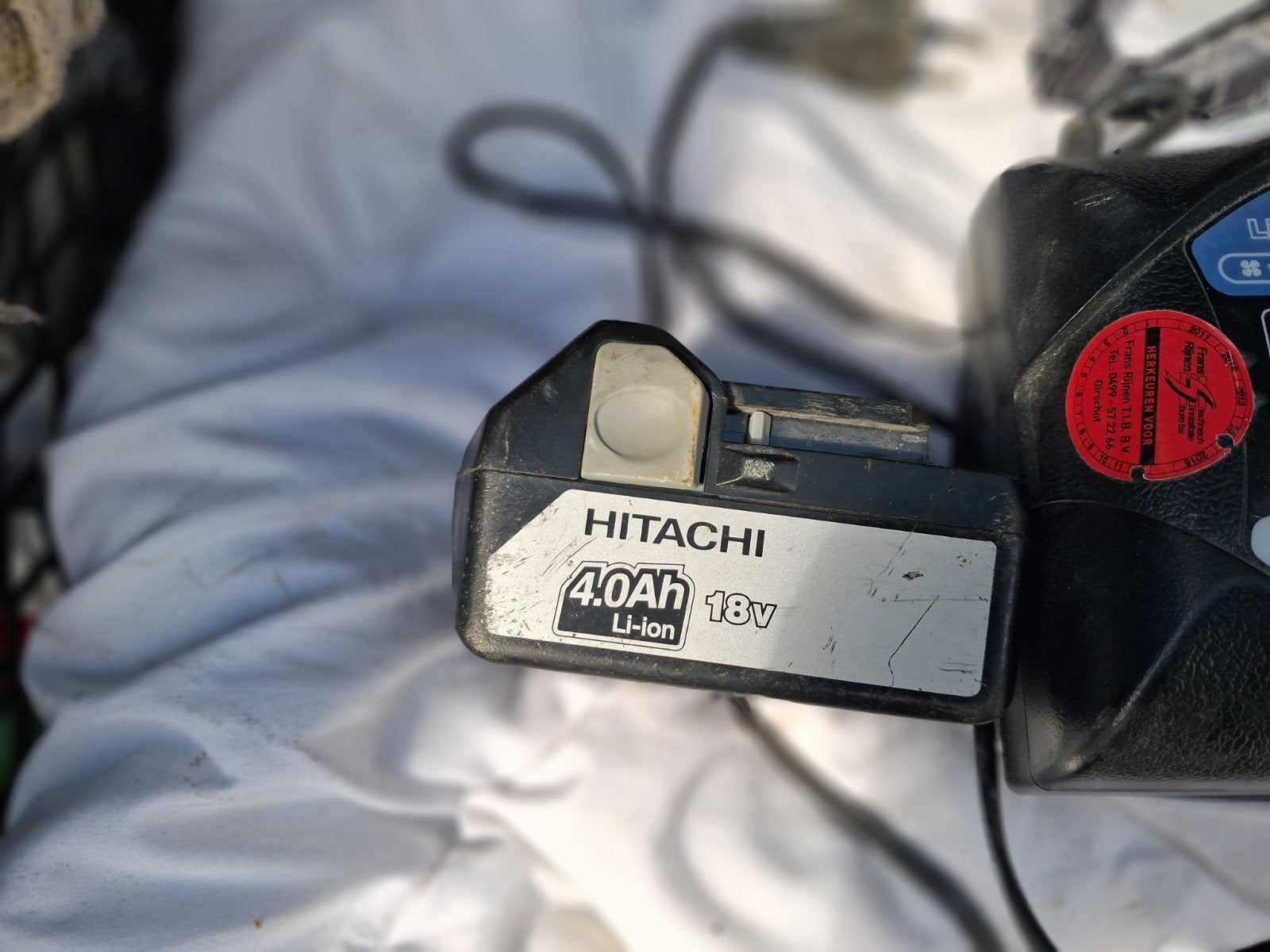 Hitachi 4.0Ah 18V Li-ion Accu, Ophalen, Gebruikt, Overige merken, Overige typen