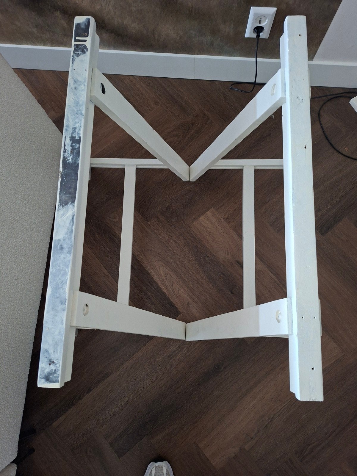 1 SET HOUTEN SCHRAGEN, Doe-het-zelf en Verbouw, Steigers, Ophalen, Overige typen, Minder dan 2 meter