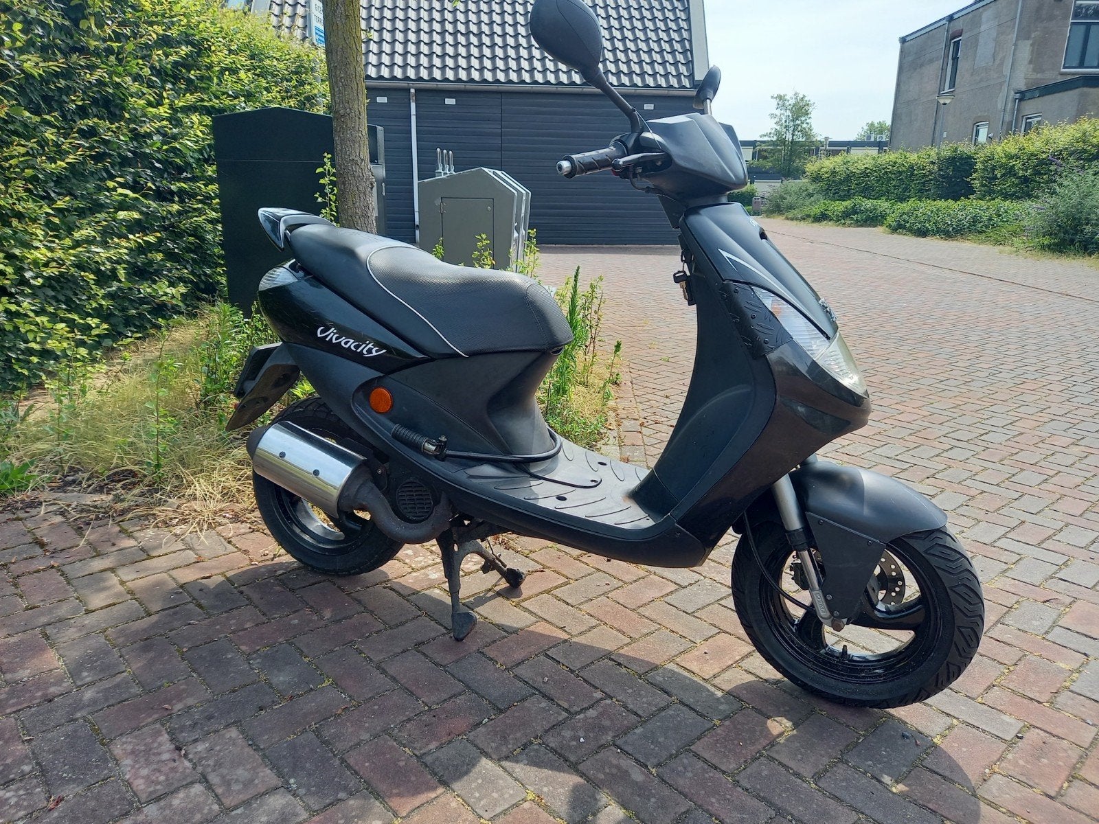 Peugeot Vivacity 2 takt scooter, Ophalen, Gebruikt, Www.scooterapeldoorn.nl, Vlijtseweg 17-2, 7317 AC. APELDOORN