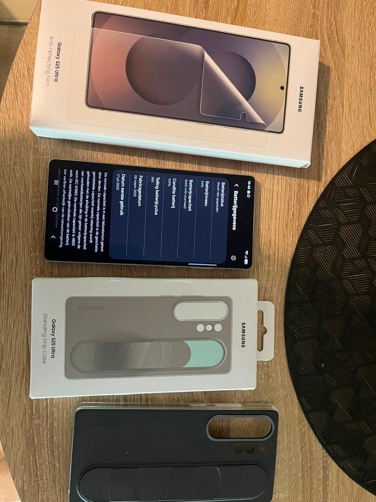 Samsung Galaxy S25 Ultra 256GB met accessoires, Overige modellen, Zwart, Touchscreen, Ophalen of Verzenden