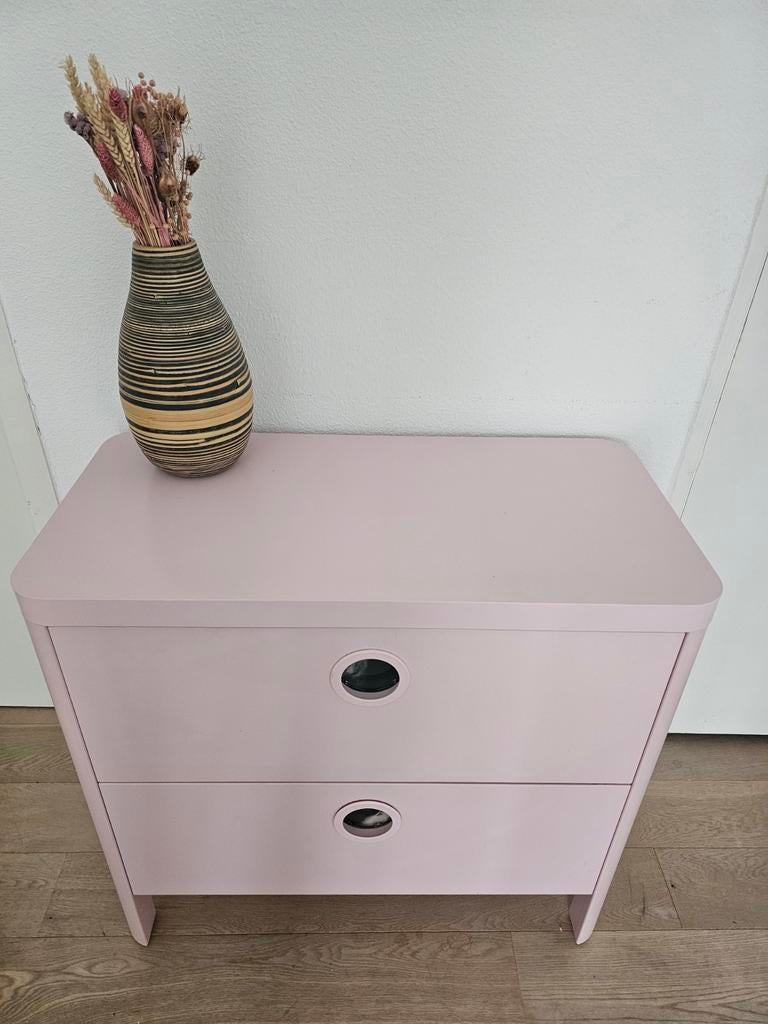 Ikea ladekast kind roze - 80x75x40 cm, Ophalen, Gebruikt, 1 of 2 laden, 50 tot 100 cm