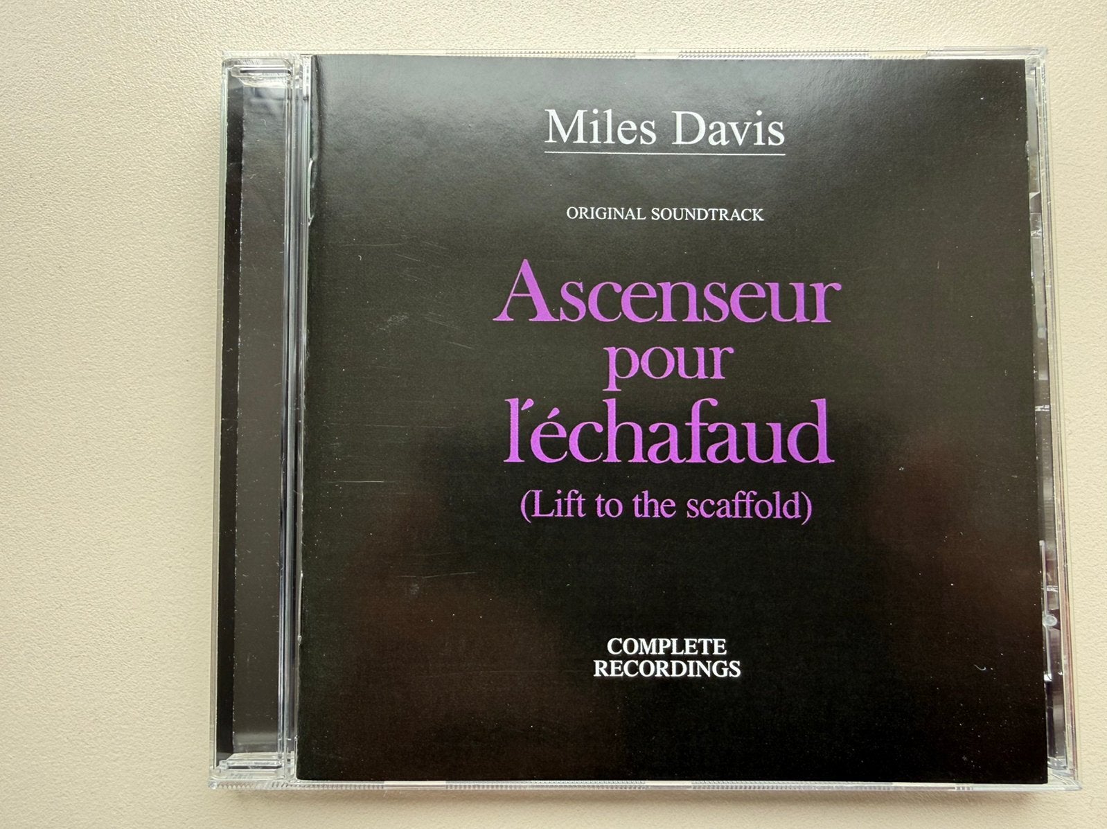 Miles Davis - Ascenseur Pour L’echafoud, Cd's en Dvd's, Cd's | Jazz en Blues, Ophalen of Verzenden, 1960 tot 1980, Zo goed als nieuw