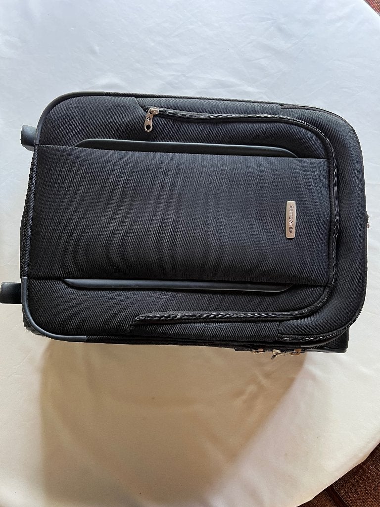 koffer Samsonite black.afm:55x35x25 cm cabin slim, Wieltjes, 50 tot 60 cm, Hard kunststof, Verzenden