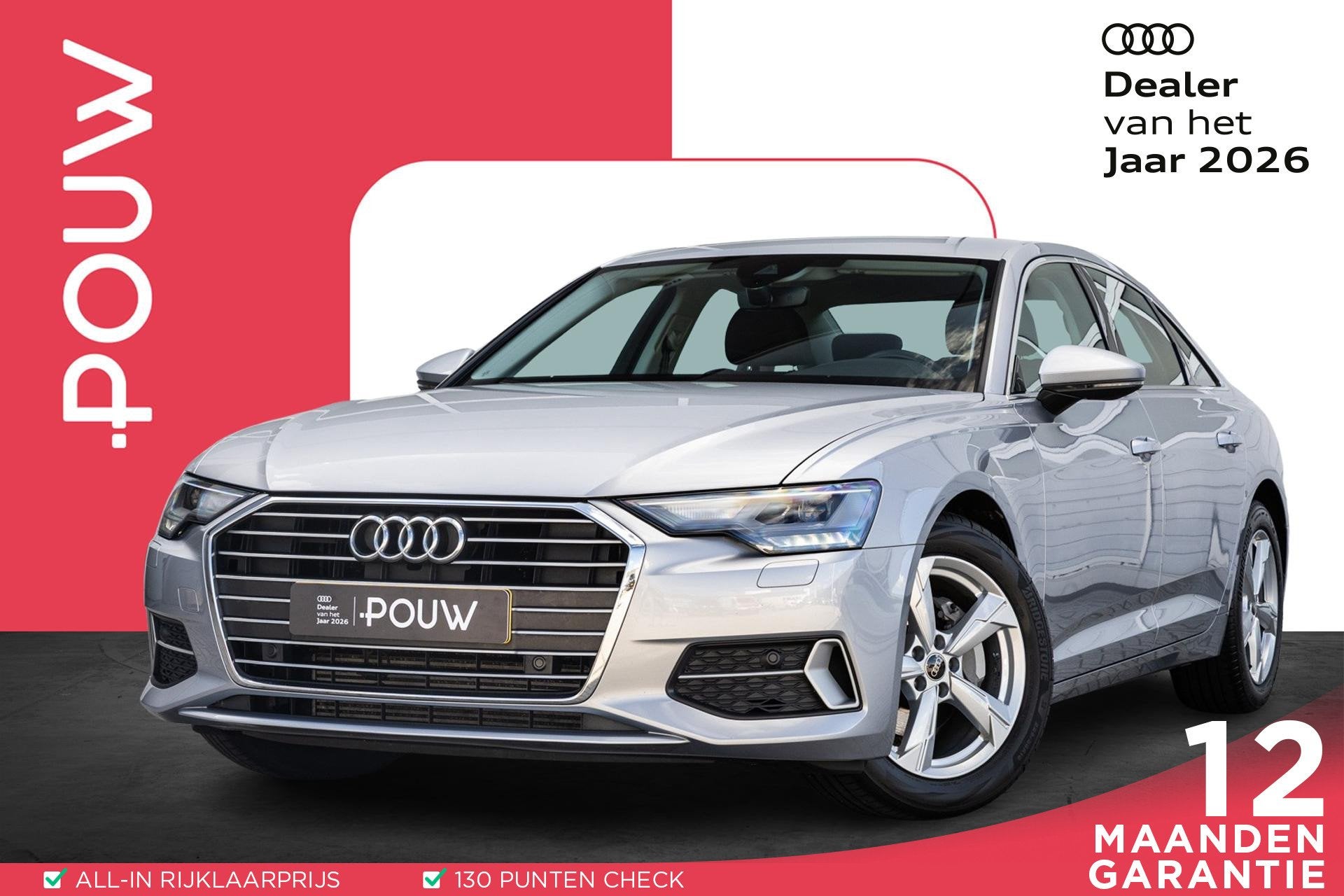 Audi A6 Limousine 40 TFSI 204pk Advanced edition | Stoelverw, Auto's, Audi, Stof, 4 cilinders, Bedrijf, 204 pk