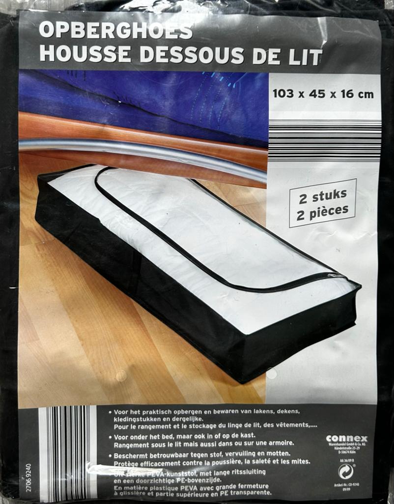 2x Opberghoes onder bed/kast - 103x45x16 cm, Huis en Inrichting, Overige Huis en Inrichting, Nieuw, Ophalen of Verzenden