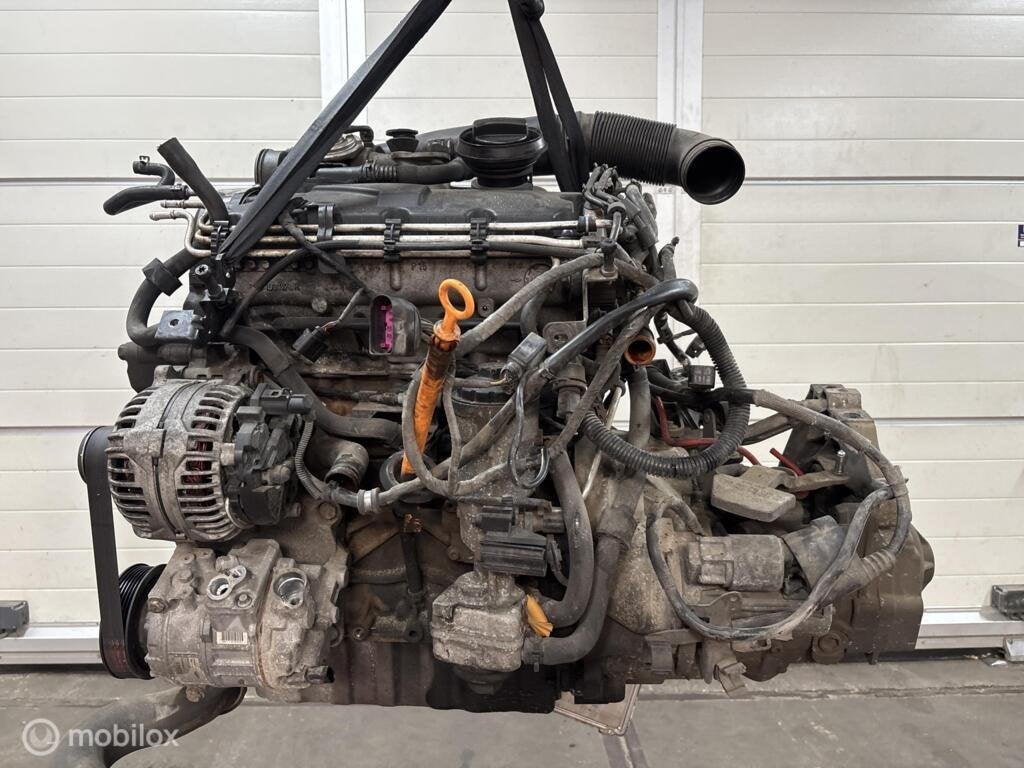 VW Seat Audi ('03-08) 1.9 TDI COMPLEET Motorblok BXE EXPORT!, Gebruikt, Volkswagen, Ophalen of Verzenden, Volkswagen