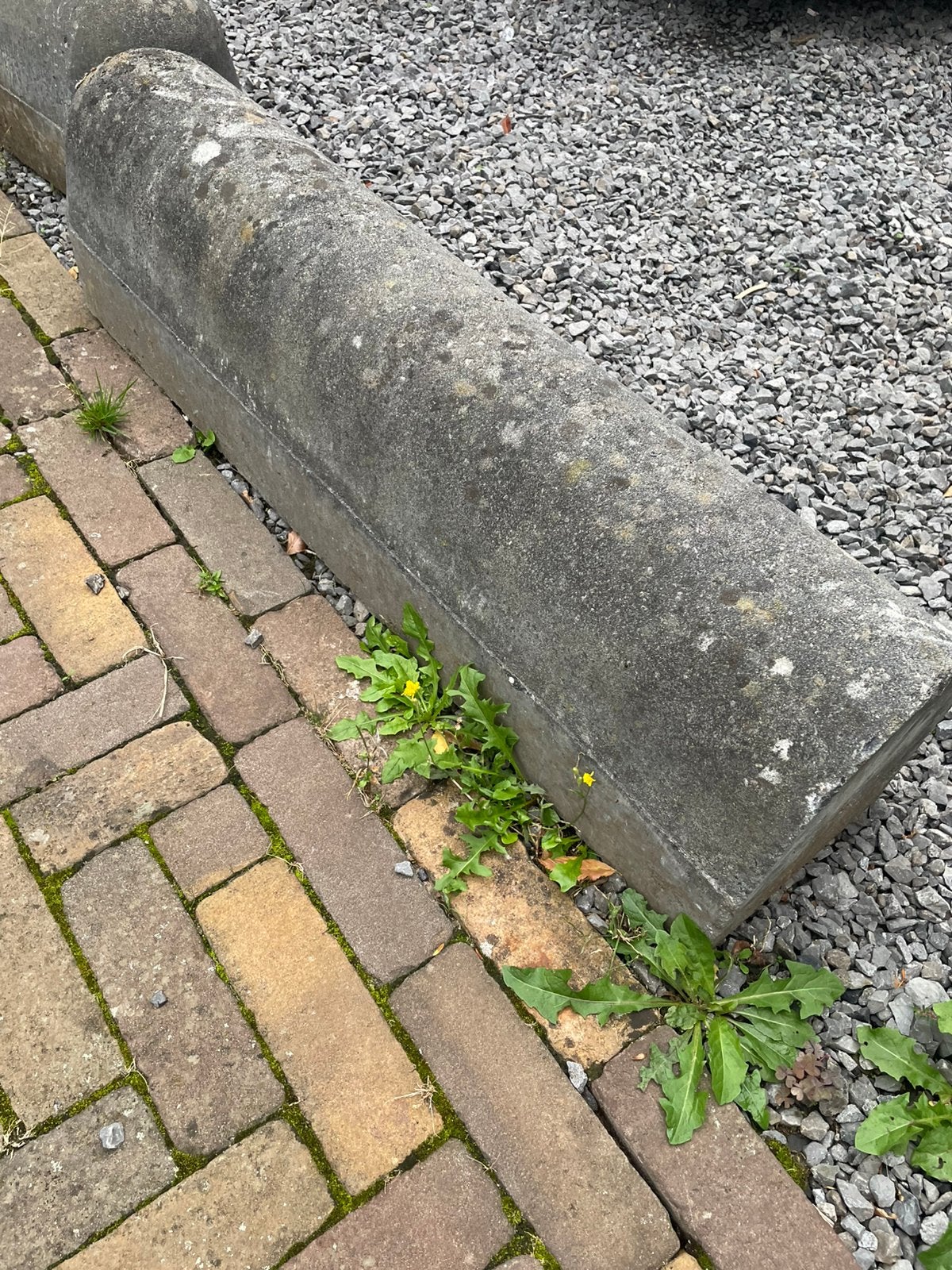 Varkensrug betonrug autostopper betonband beton, Ophalen, Overige materialen, Gebruikt, Kei