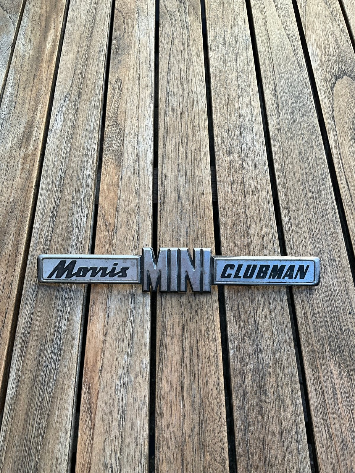 Morris Mini Clubman Embleem - Origineel, Auto-onderdelen, Ophalen of Verzenden, Gebruikt, Mini