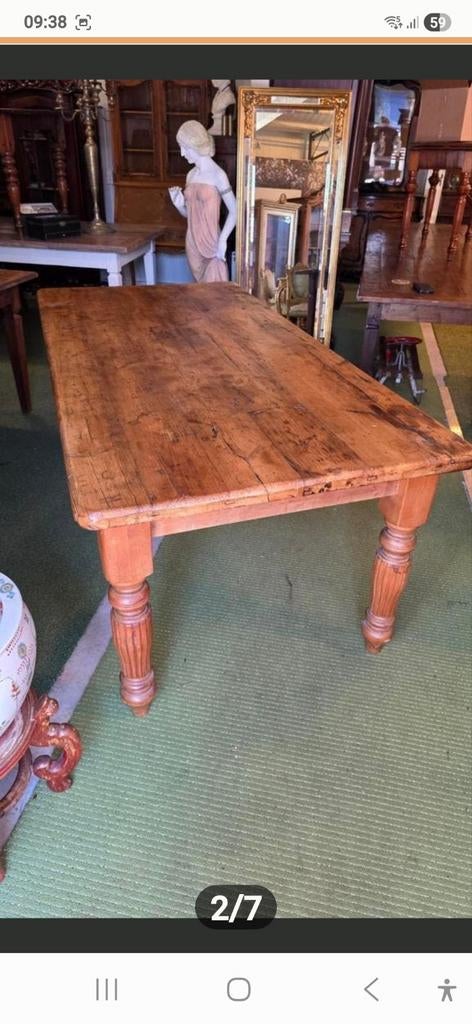 Antieke Granse boeren tafel 200 x 100, Antiek en Kunst, Ophalen