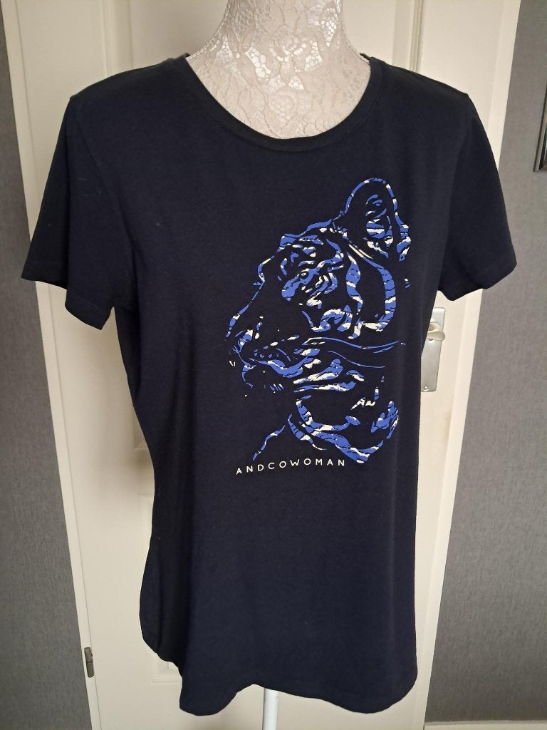 Shirt &CO Woman  Kleur : Blauw Maat : L, Kleding | Dames, Blauw, Maat 42/44 (L), &Co Woman, Ophalen of Verzenden