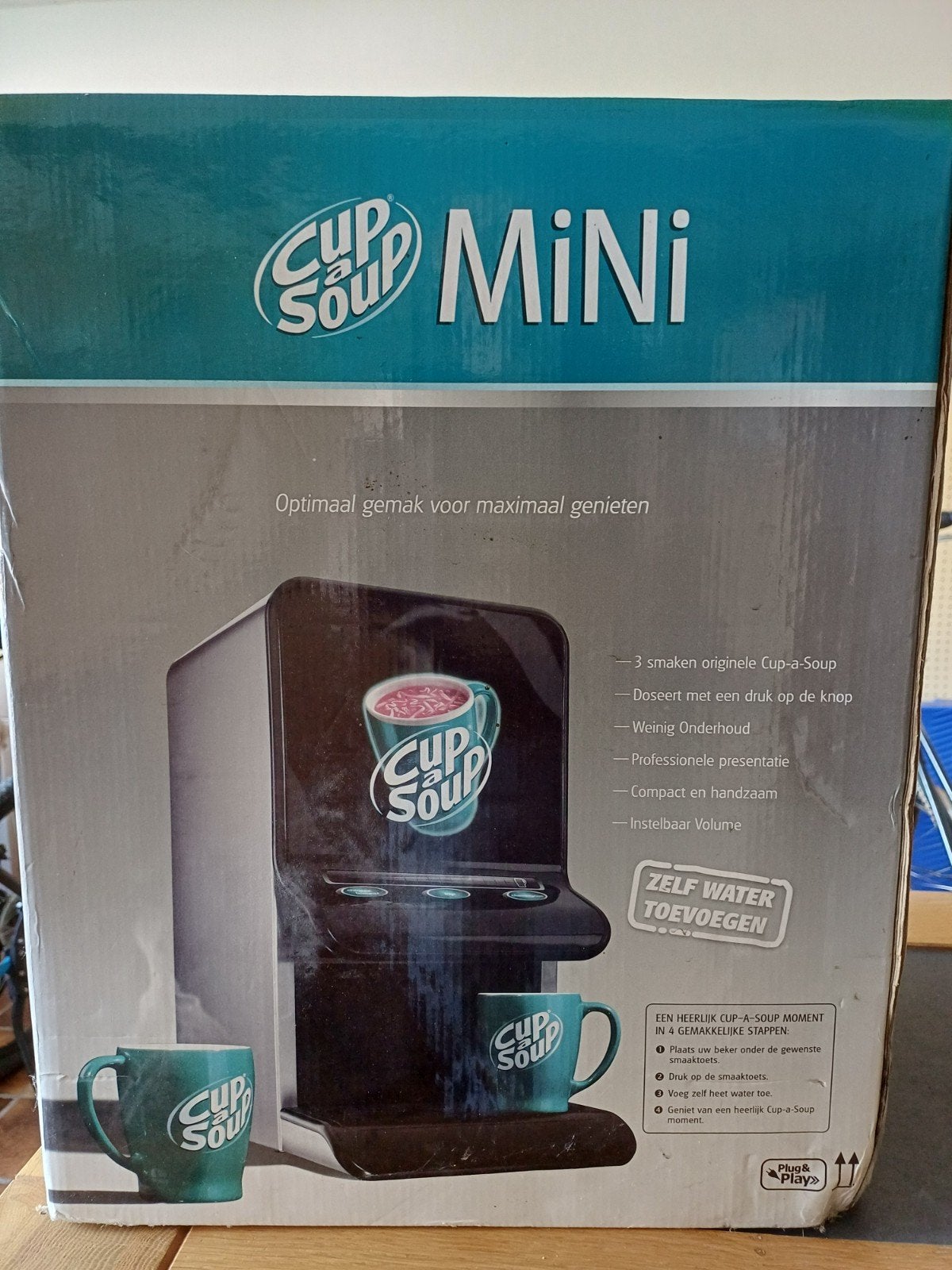 Cup a soup dispencer, Ophalen, Nieuw