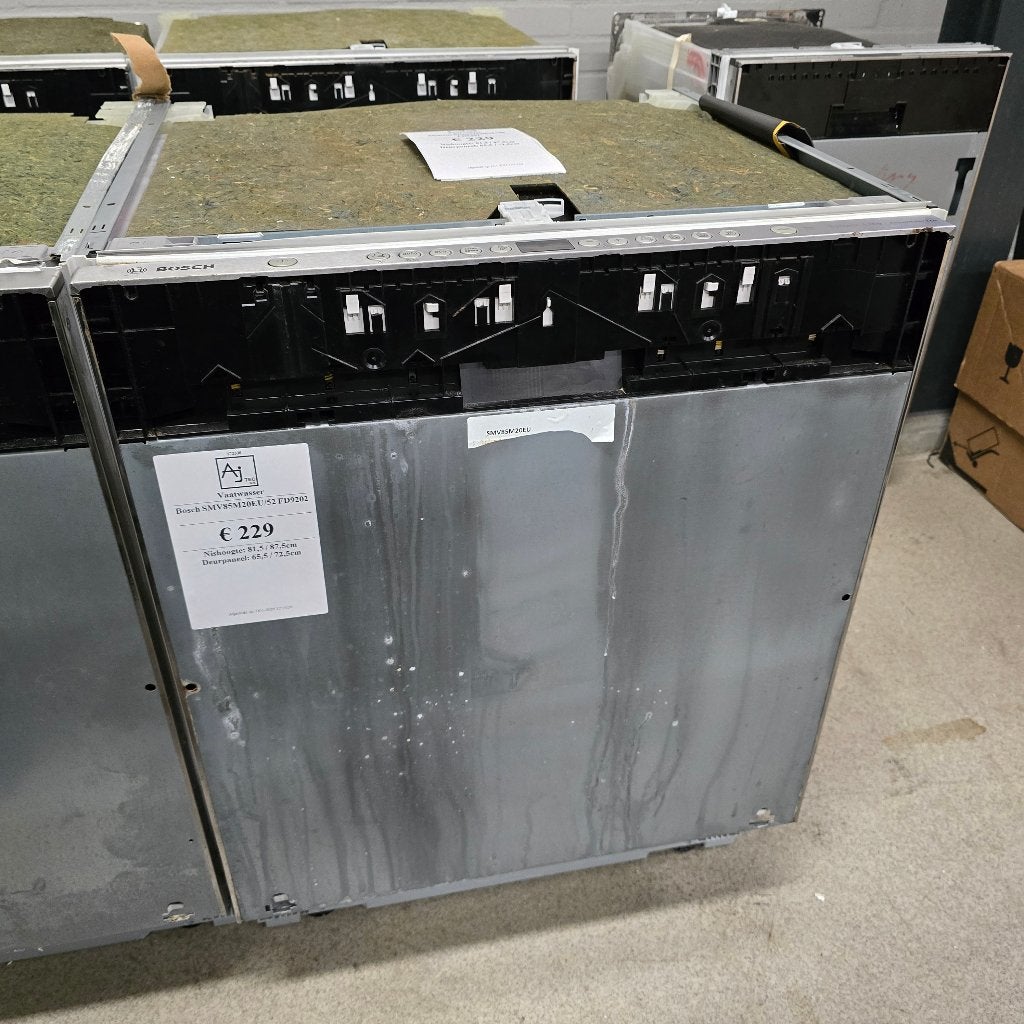 Bosch inbouw vaatwasser SMV85M20EU, Ophalen, Minder dan 85 cm, Refurbished, Inbouw