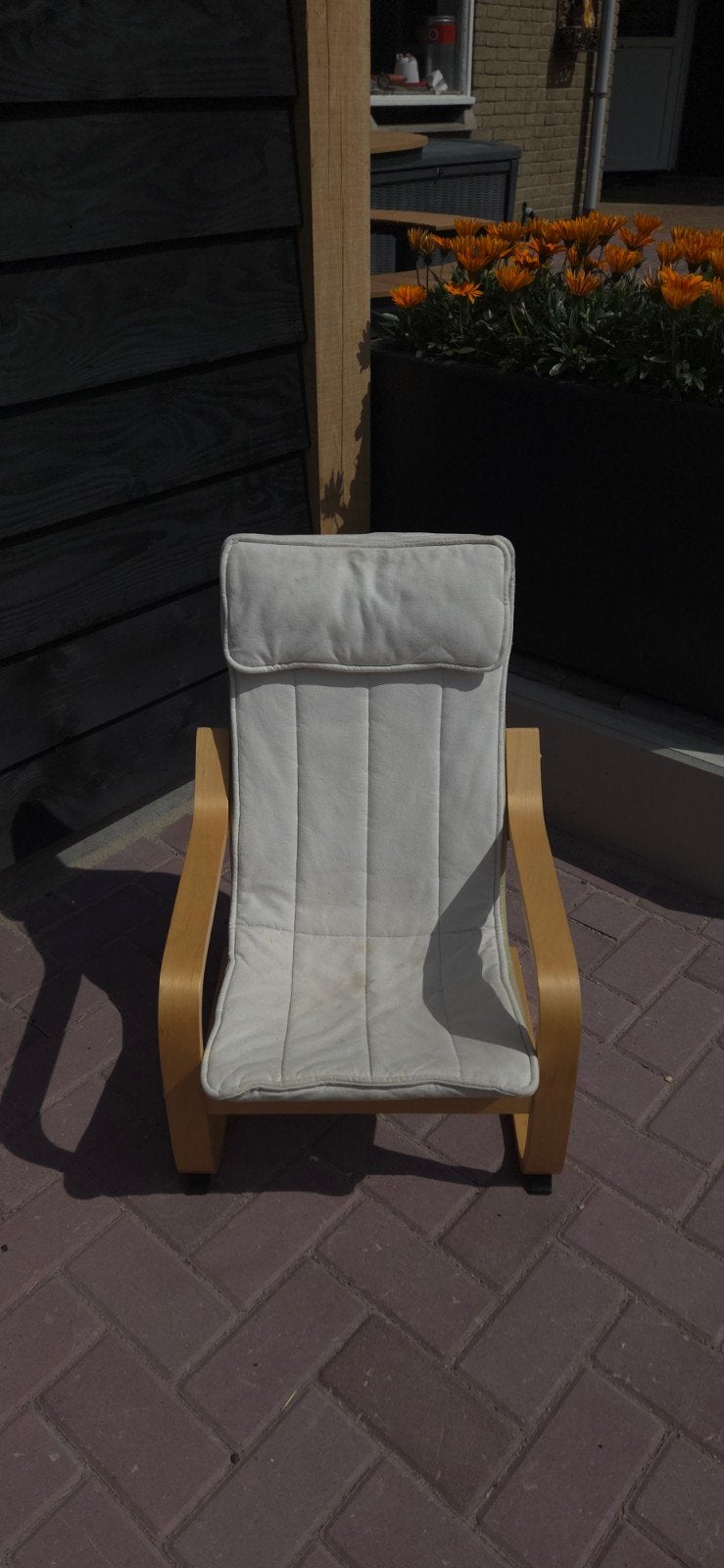 kinderfauteuil kinderstoel, Huis en Inrichting, Fauteuils, Ophalen, Gebruikt, Minder dan 75 cm, 50 tot 75 cm