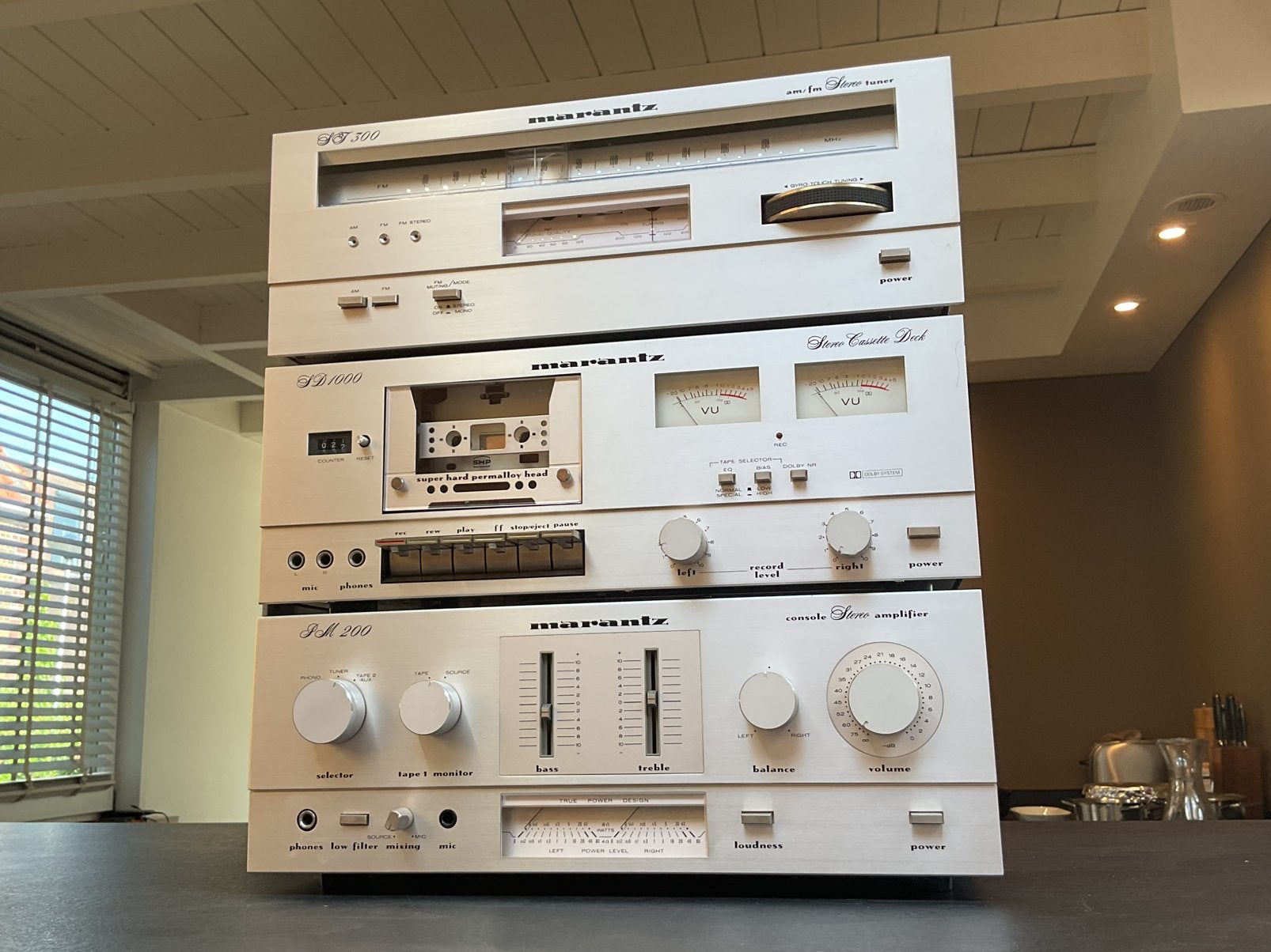 Marantz PM200 SD1000 ST3000 retro vintage stereotoren, Audio, Tv en Foto, Stereo-sets, Overige merken, Tuner of Radio, Gebruikt
