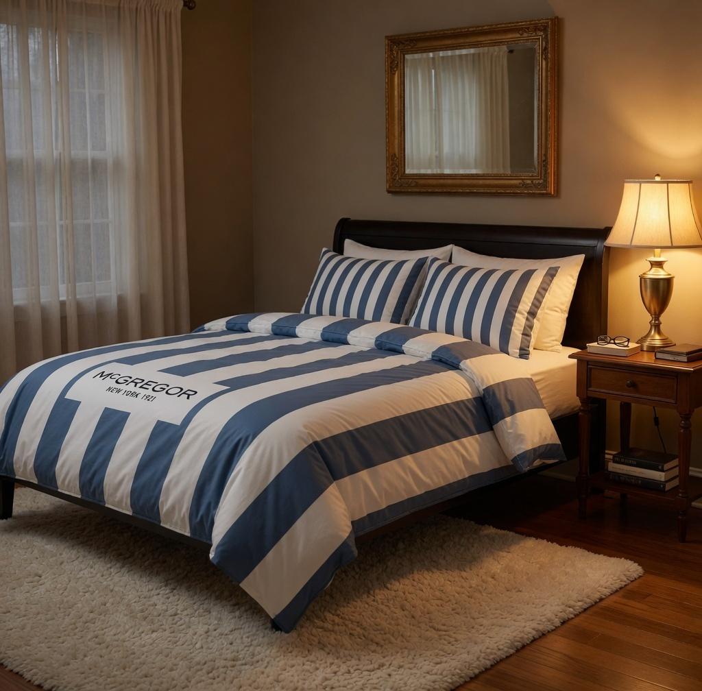 McGregor Classic Realy Blue dekbedovertrek 200x200/220, Blauw, Dekbedovertrek, Ophalen of Verzenden, Vewolar BV
