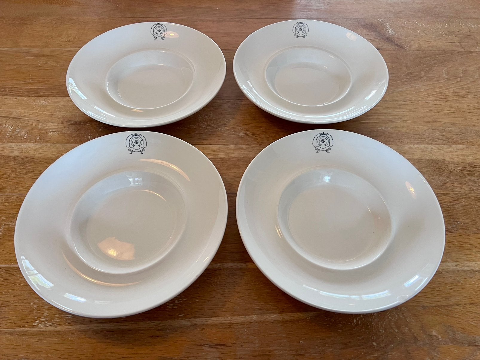 Riviera Maison - 4x Classic pasta borden XL, Huis en Inrichting, Ophalen, Zo goed als nieuw, Bord(en), Overige stijlen