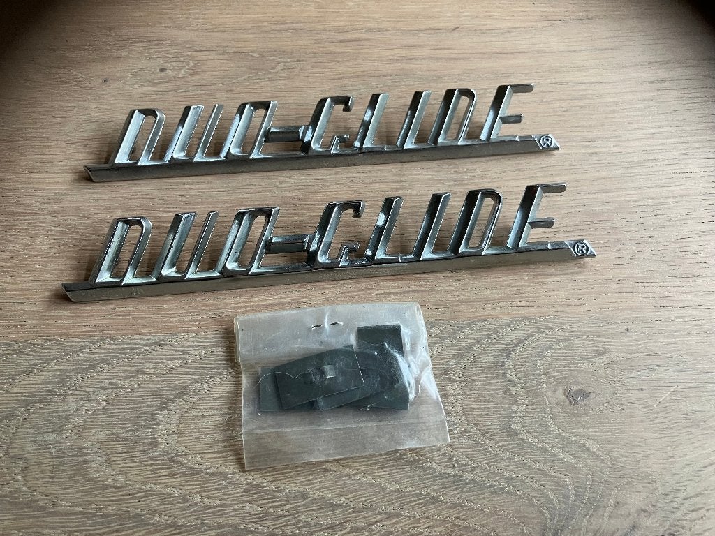 Harley panhead flh front fender duo glide emblems 59195-58, Verzenden, Gebruikt