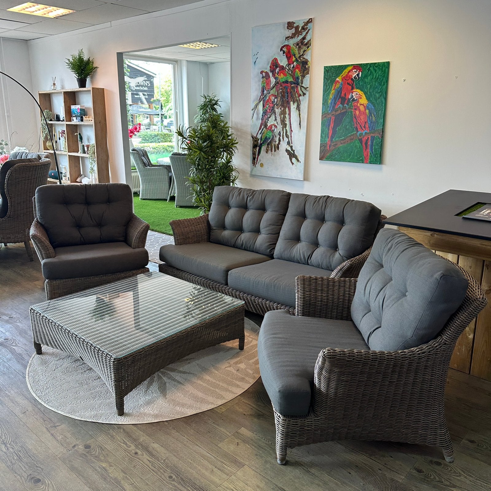 4 Seasons Outdoor (4SO) Loungeset / Tuinset wicker TWV €3500, Tuin en Terras, Tuinsets en Loungesets, Verzenden, ., Wicker, .