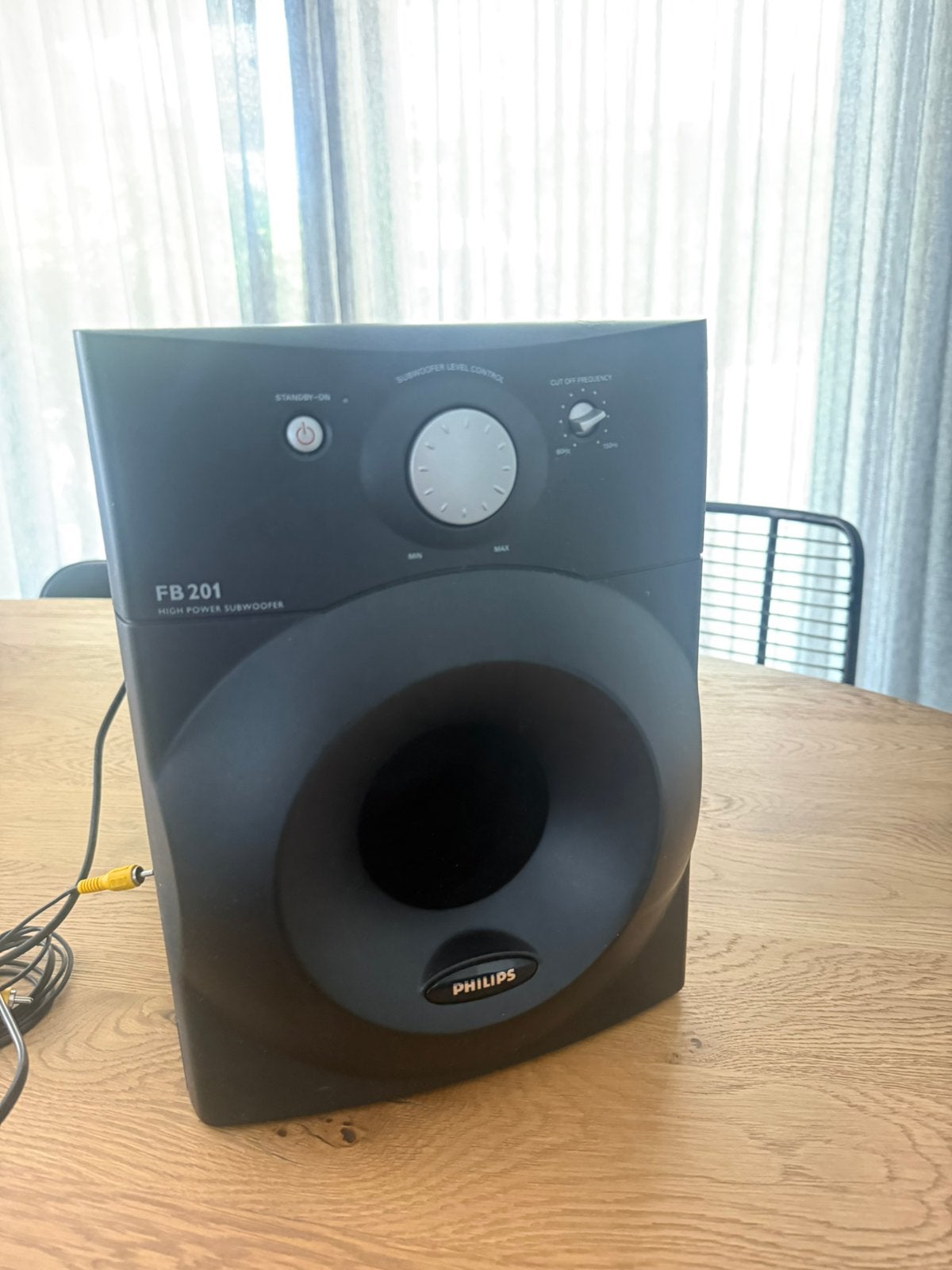 Philips FB201 subwoofer, Audio, Tv en Foto, Luidsprekers, Philips, Subwoofer, Ophalen of Verzenden, Zo goed als nieuw