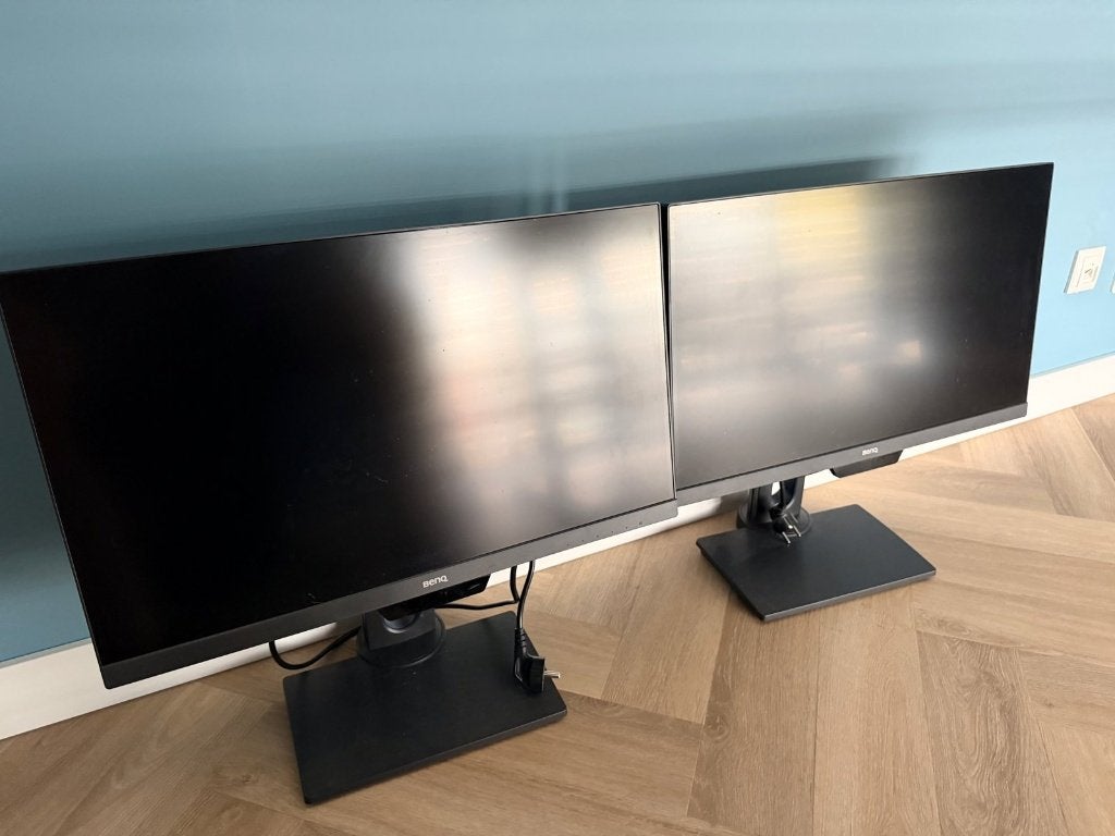 1x BenQ monitor, Ophalen, Gebruikt, In hoogte verstelbaar, Full HD