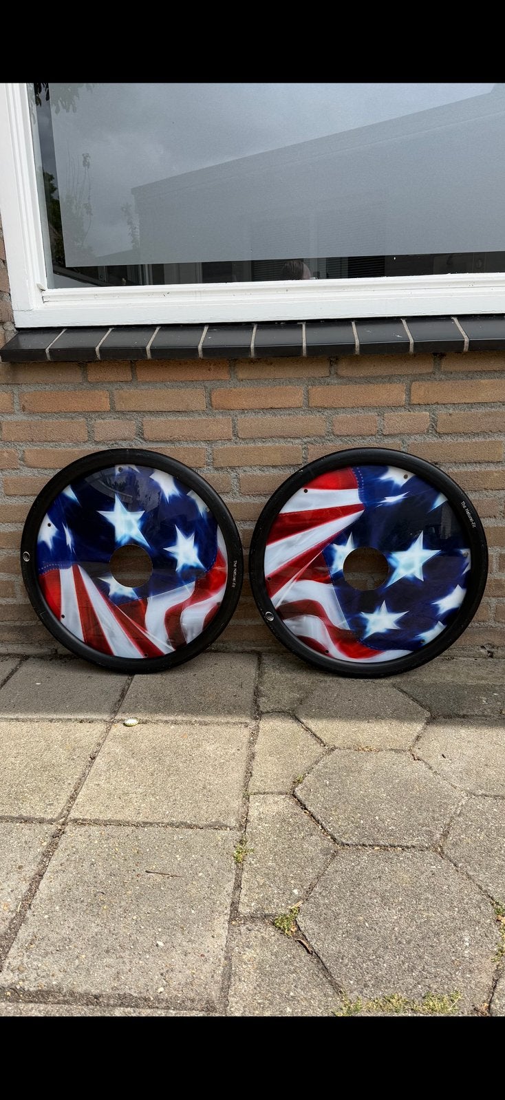 Spaakbeschermers 24 inch wielen plus uitkepeningen hoepels., Ophalen, Gebruikt