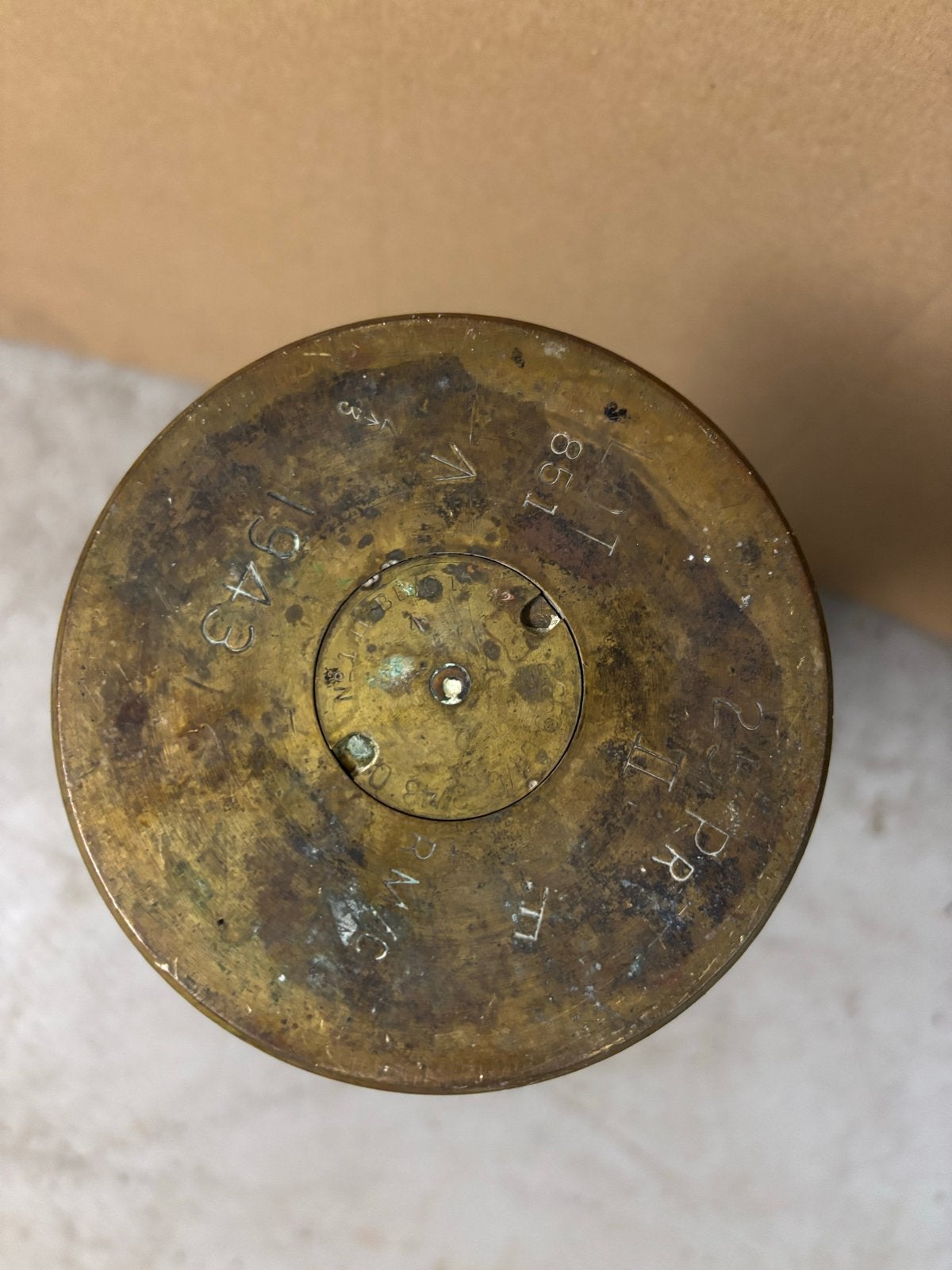 Unieke WOI/WOII Artillerie Granaathuls Vaas - Handgemaakt, Ophalen of Verzenden