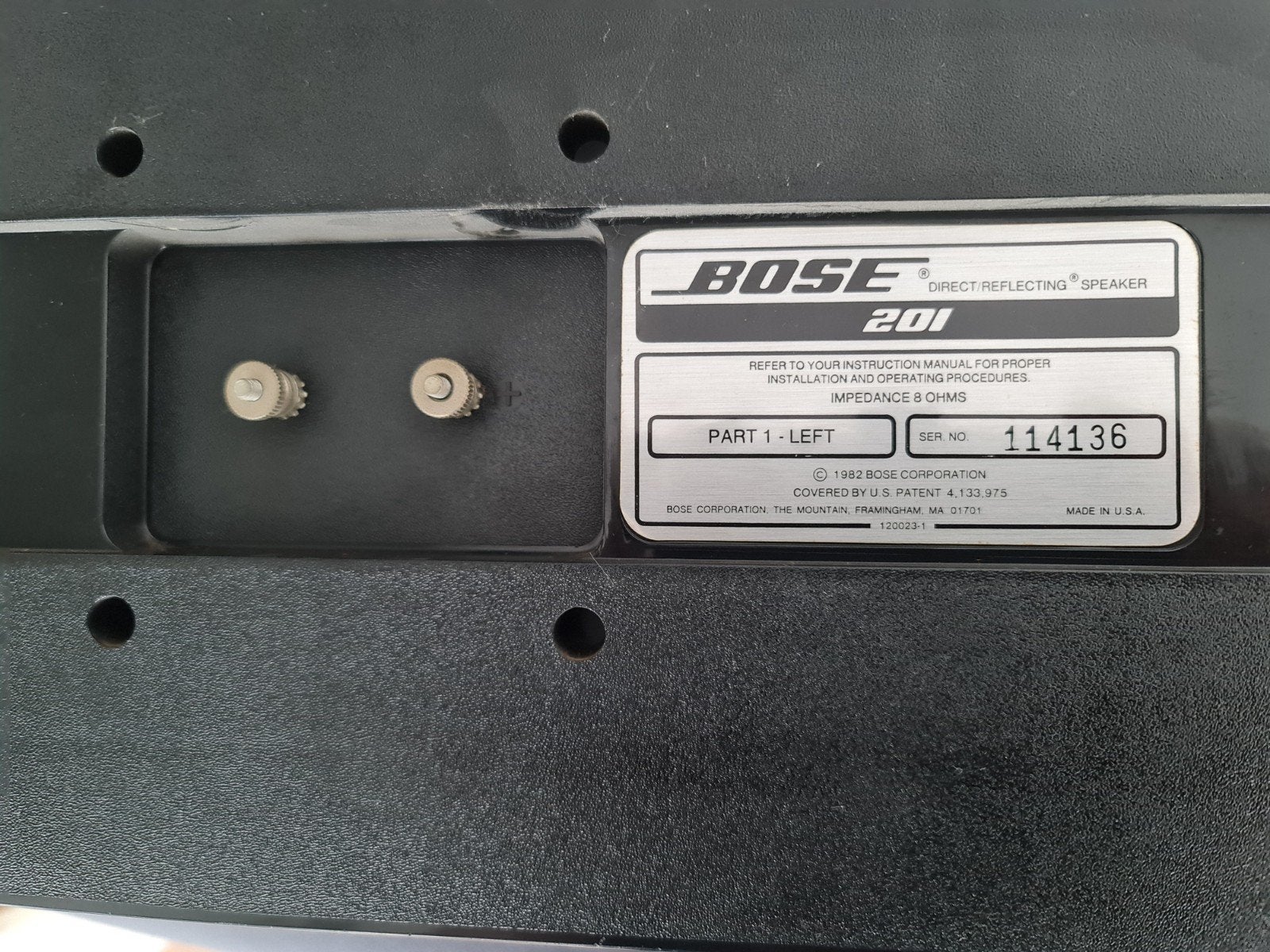 Bose 201 speakers., Audio, Tv en Foto, Luidsprekers, Ophalen, Front, Rear of Stereo speakers, Bose