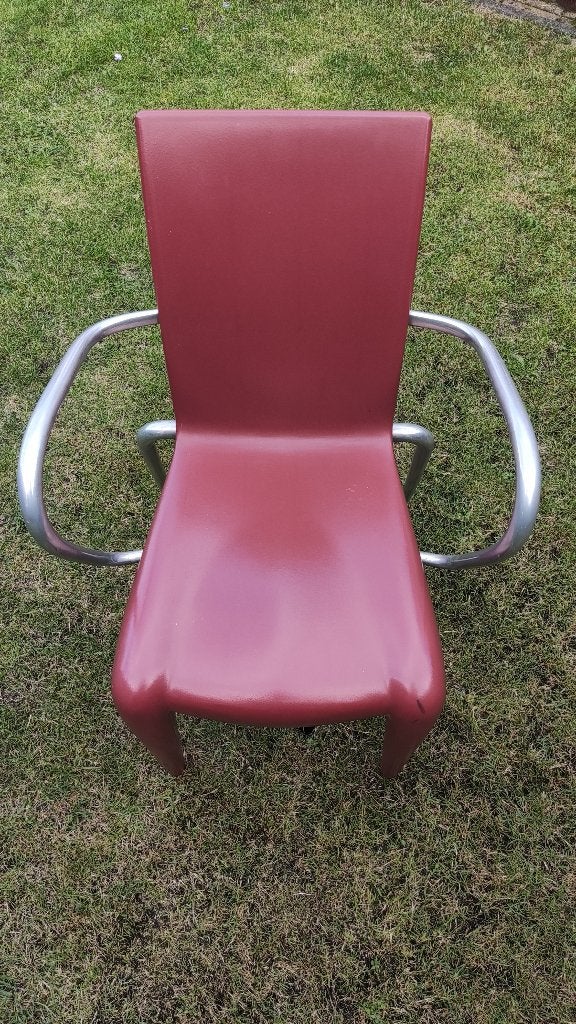 Set van twee Vitra Louis 20 stoelen | Philippe Starck, Huis en Inrichting, Ophalen, Twee, Kleuren: Rood en Blauw, Rood