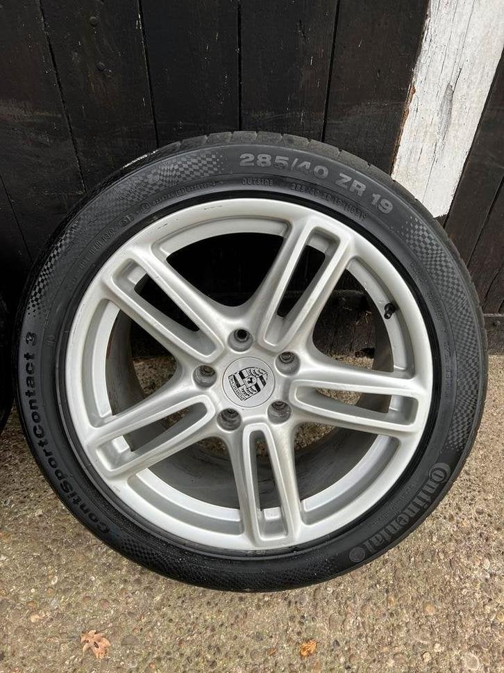 Originele Porsche panamera 970 turbo velgen 19? 5x130 set, Gebruikt, 285 mm, Banden en Velgen, Niet ingevuld