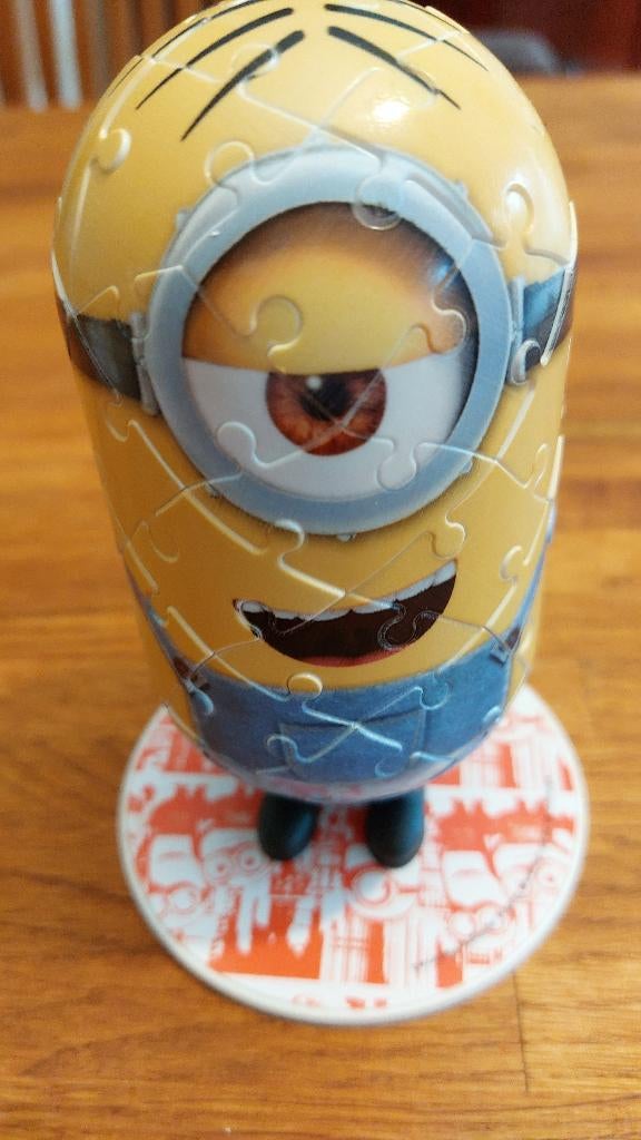 3D Puzzel Minion 54 st, Ravensburger, Ophalen of Verzenden, 500 t/m 1500 stukjes, Rubik's of 3D-puzzel