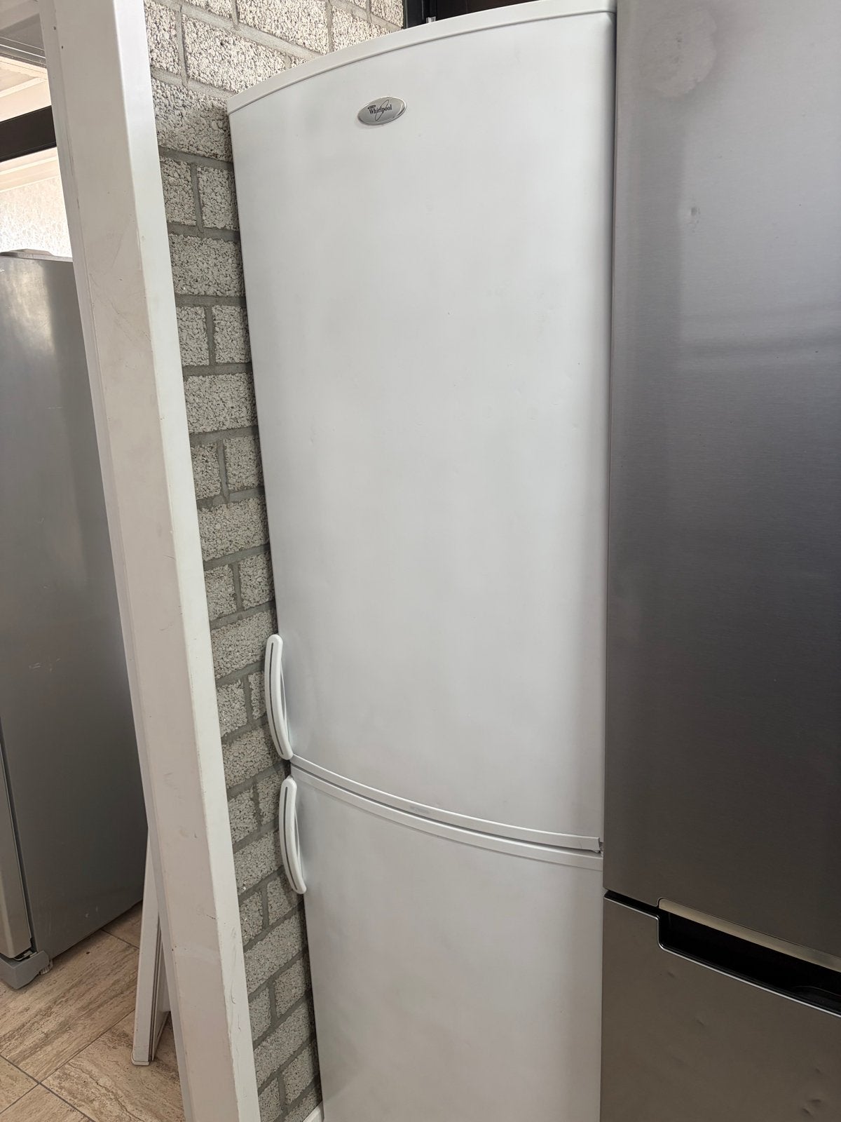 Whirlpool Koelkast met Vriezer - Wit, Goede Staat, Ophalen of Verzenden, Gebruikt