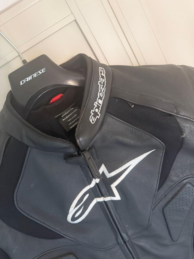 Jaws V3 Leather  Alpinestars Motorjas - Maat 48 (EU), Ophalen, Tweedehands, Heren, Jas | leer