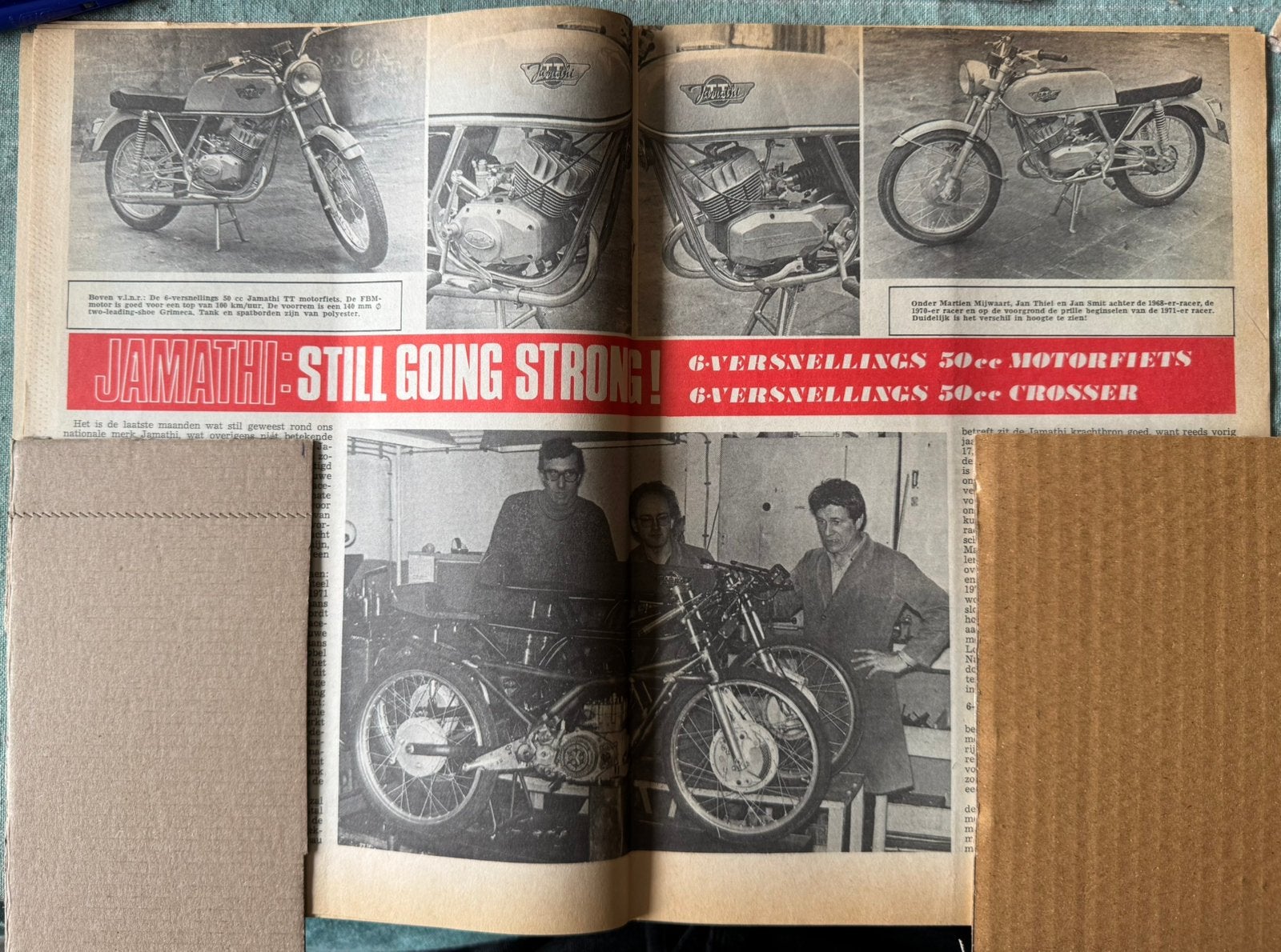 Verslag 1971 Jamathi bromfiets en crosser 50cc, Verzenden, Zo goed als nieuw, Auto's