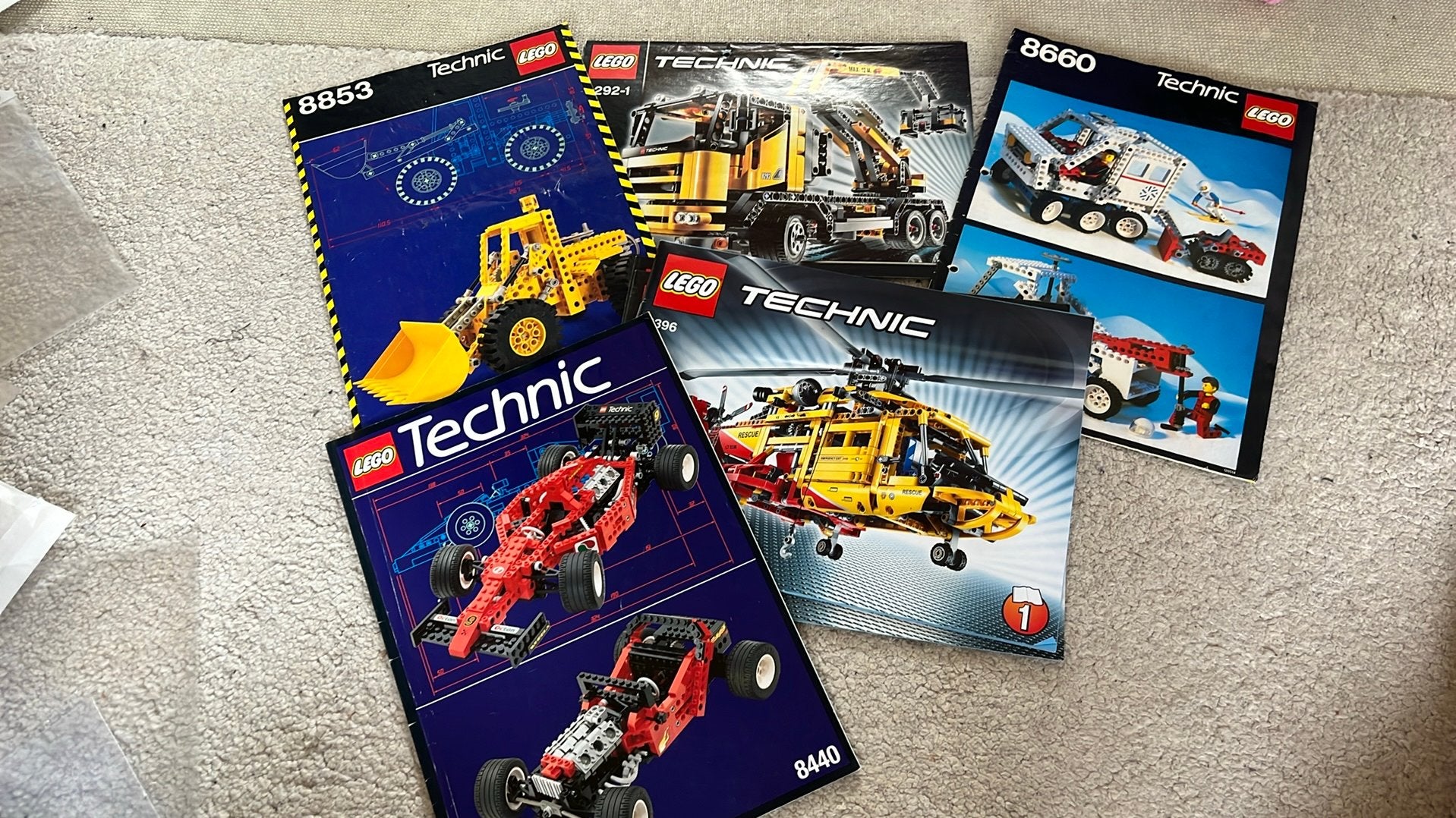 LEGO Technic bouwtekening 8440, 8853, 8292, 8660 en 9396, Ophalen of Verzenden, Gebruikt