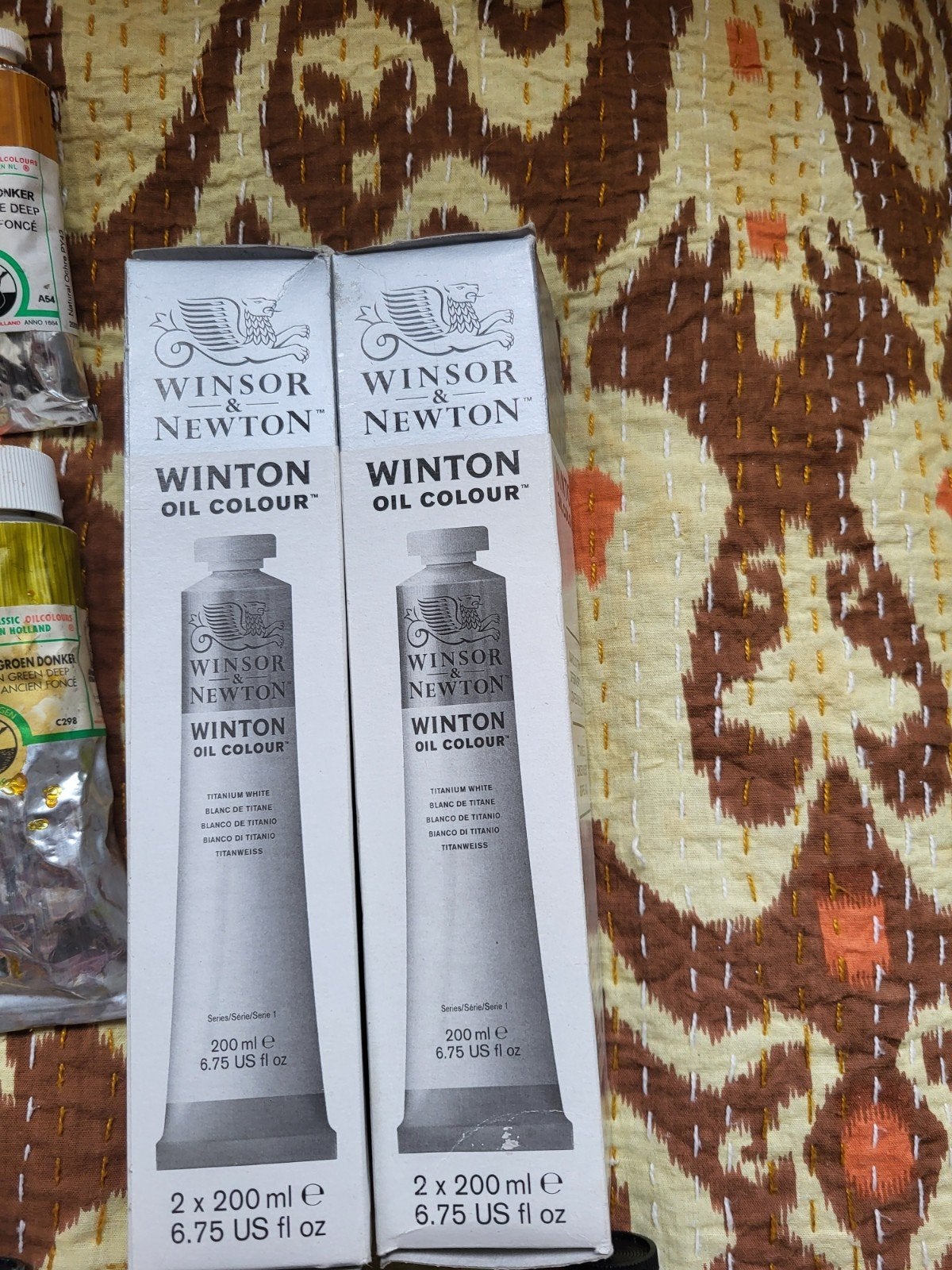 Winsor & Newton Winton Olieverf Titanium Wit 2x200ml, Hobby en Vrije tijd, Ophalen of Verzenden, Nieuw, Olieverf