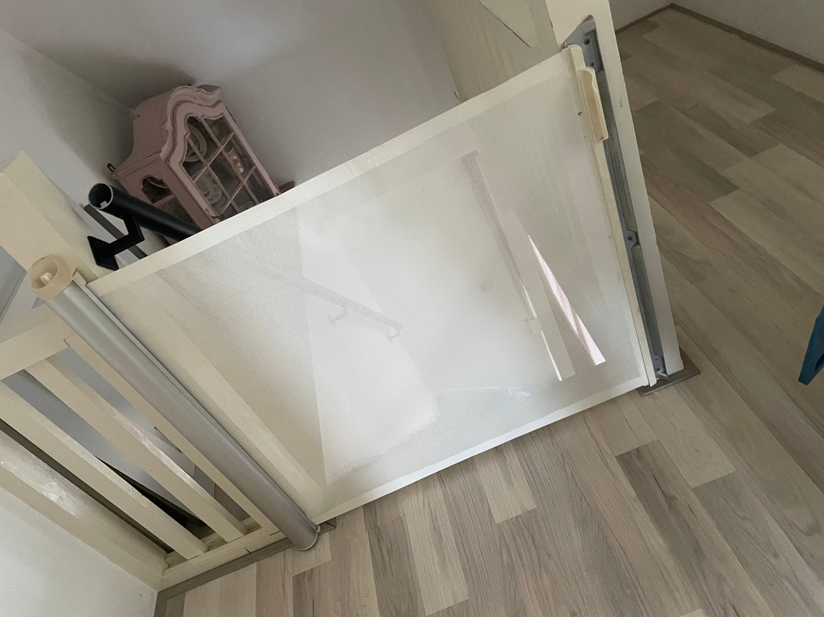 Kiddy guard oprolbaar traphekje, Kinderen en Baby's, Ophalen, Overige materialen, Oprolhekje, Zo goed als nieuw
