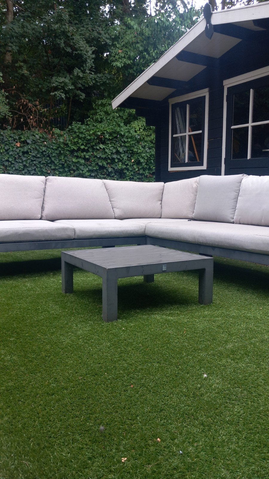 Loungeset grijs, Ophalen, Gebruikt, 6 zitplaatsen, Bank