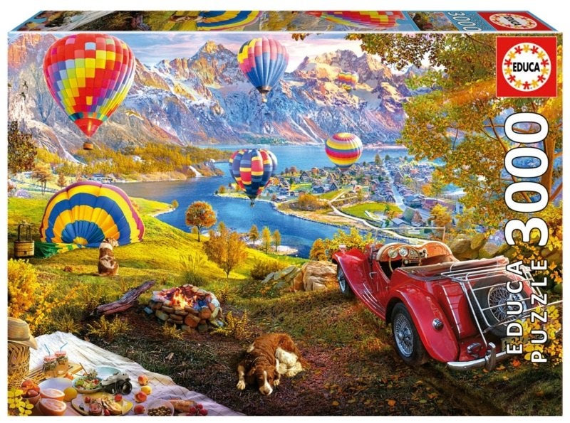 Educa - Vallei van de Luchtballonnen - 3000 stukjes, Ophalen of Verzenden, Meer dan 1500 stukjes, Nieuw, Legpuzzel