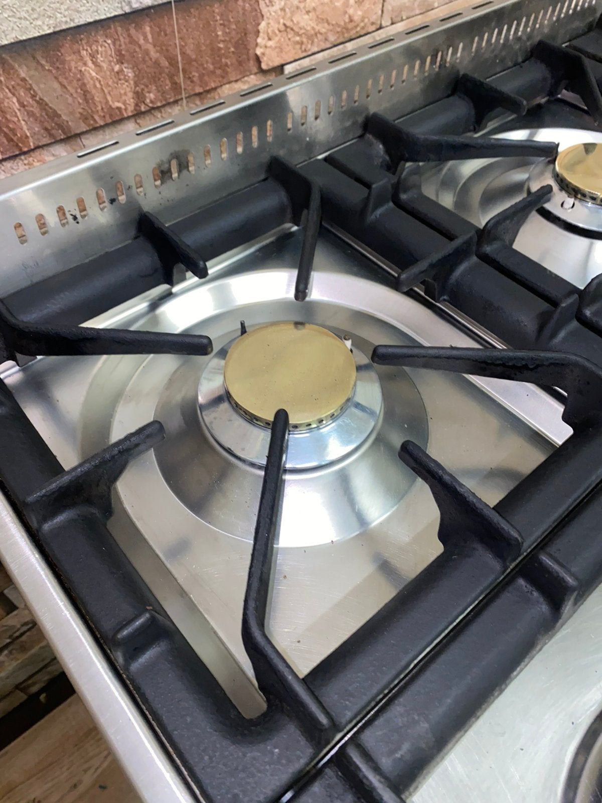 Luxe Boretti 6 pits antraciet met dubbele oven 90x60 cm, Fornello Esperta, Ophalen of Verzenden, Zo goed als nieuw, Energieklasse A of zuiniger