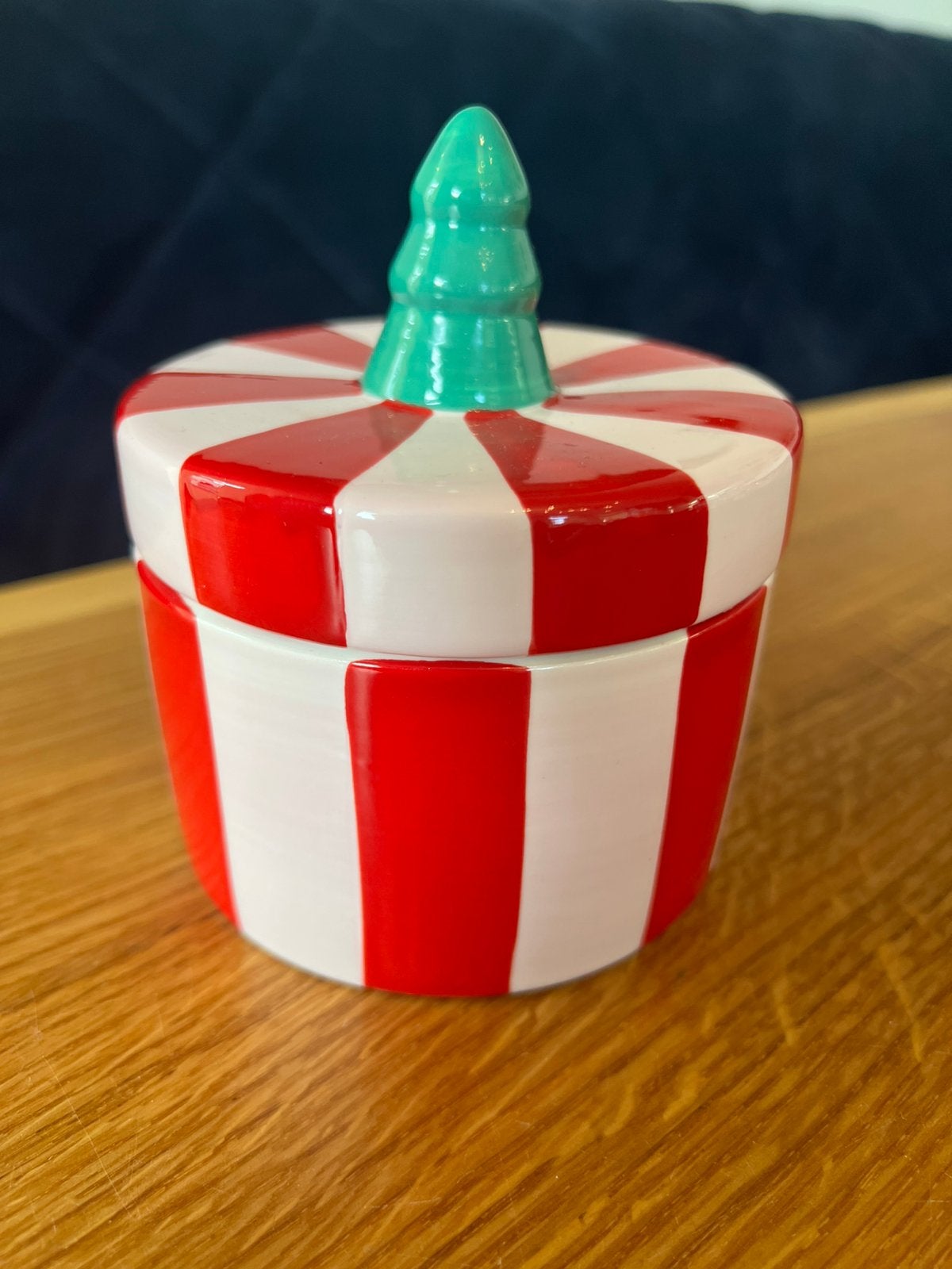 Leuke Kerst porseleinen koekjespot - NIEUW, Ophalen of Verzenden, Nieuw