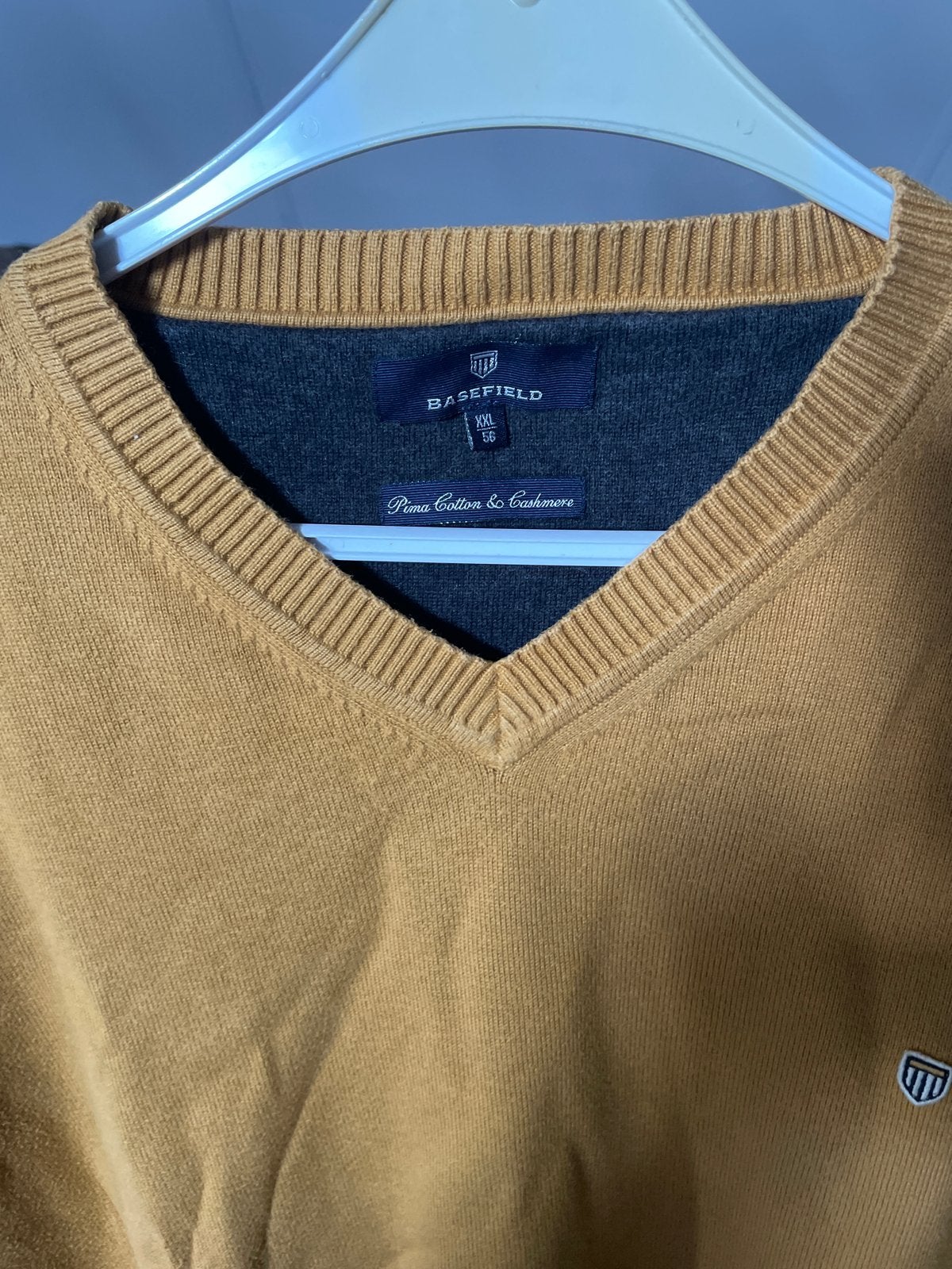 Basefield Heren Trui XXL - Katoen & Kasjmier, Kleding | Heren, Ophalen of Verzenden, Zo goed als nieuw, Maat 56/58 (XL), Bruin