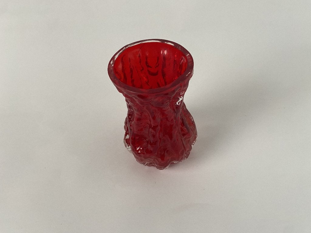 Vintage Ingrid Gläser boomschors vaas – rood – W. Germany, Antiek en Kunst, Ophalen