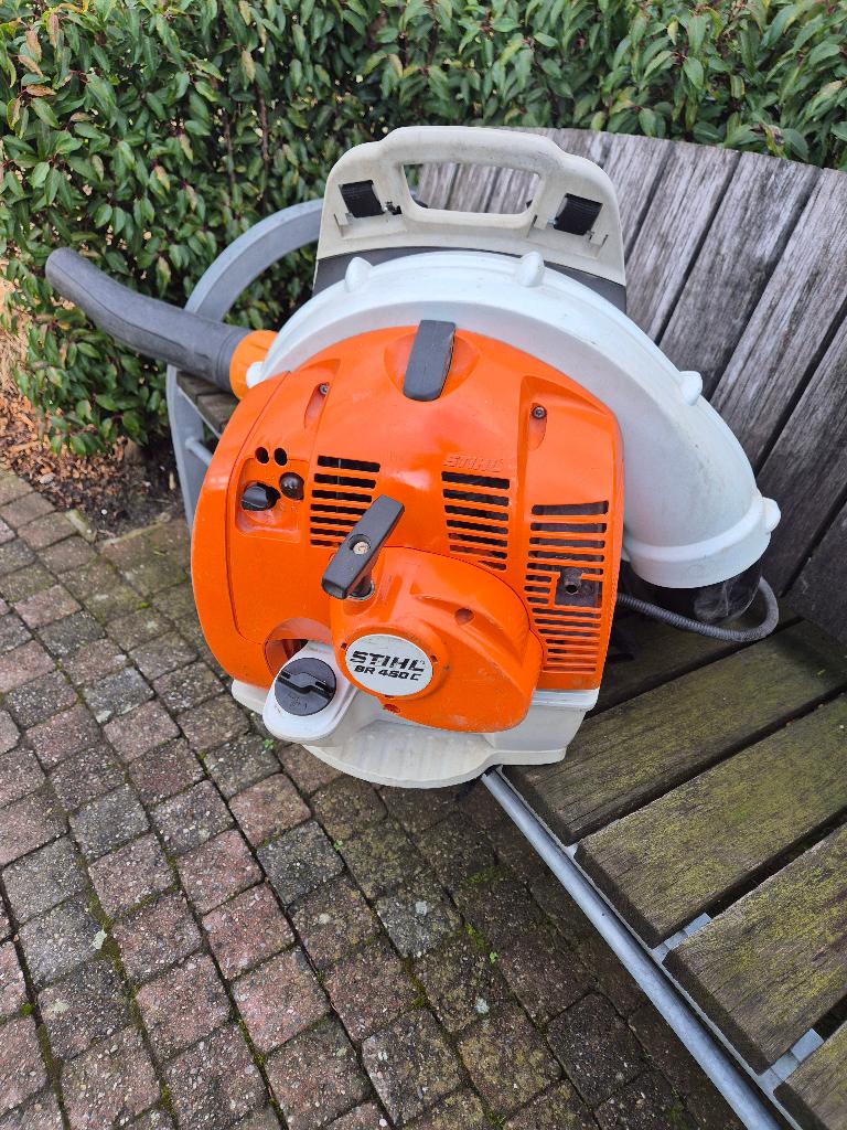 Stihl BR 450 C-EF bladblazer ( Elektrische Gestart), Tuin en Terras, Bladblazers, Ophalen, Benzine, Ruggedragen, Zo goed als nieuw