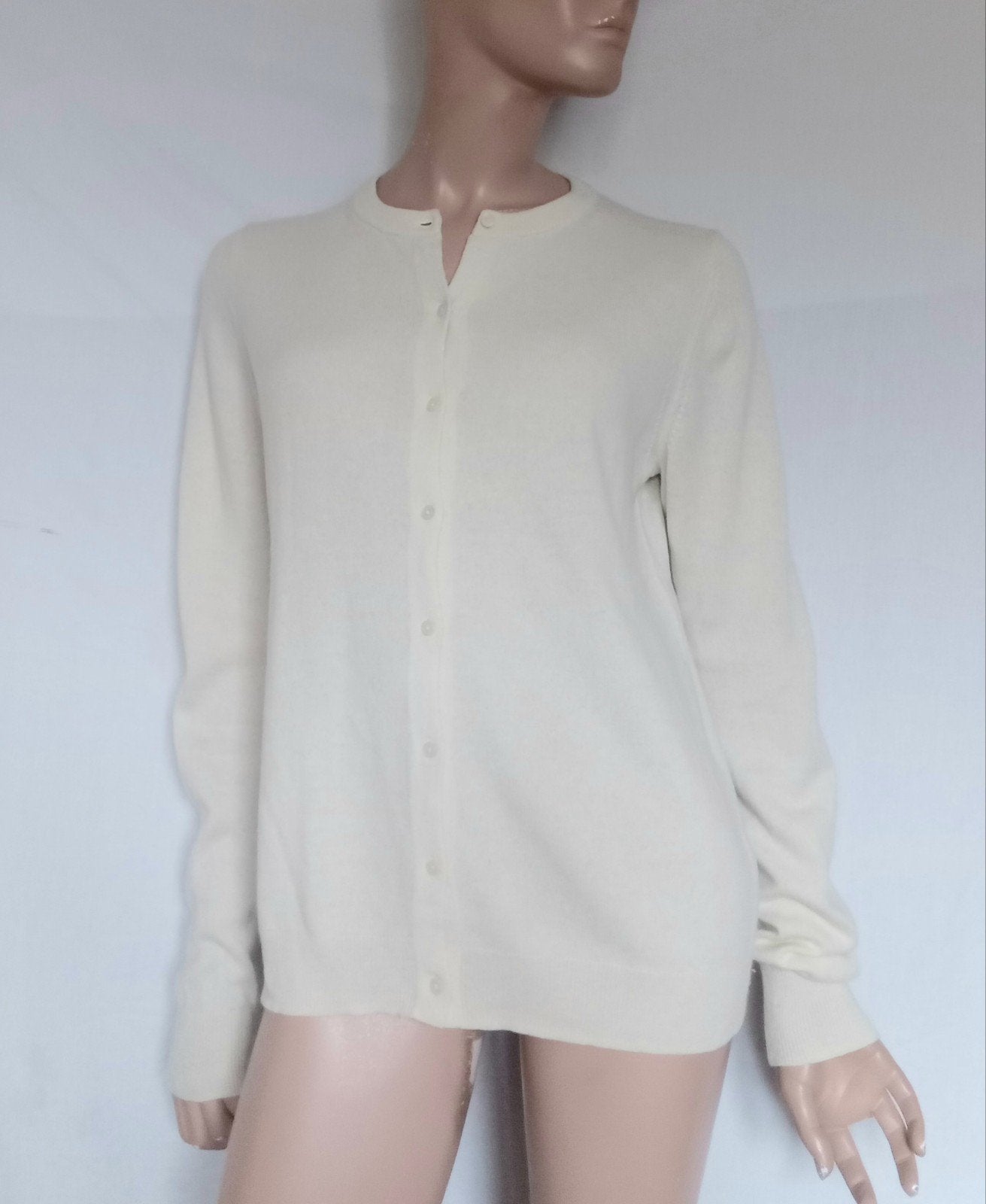 UNIQLO CASHMERE Vest , Maat M, Ophalen of Verzenden, Zo goed als nieuw, Maat 38/40 (M), Wit